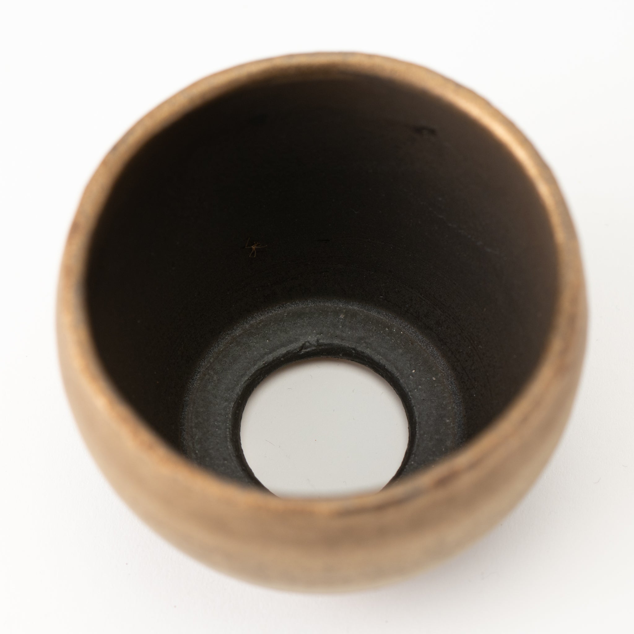 Naginowa Shigaraki Ware Gold Japanese Bonsai Pot