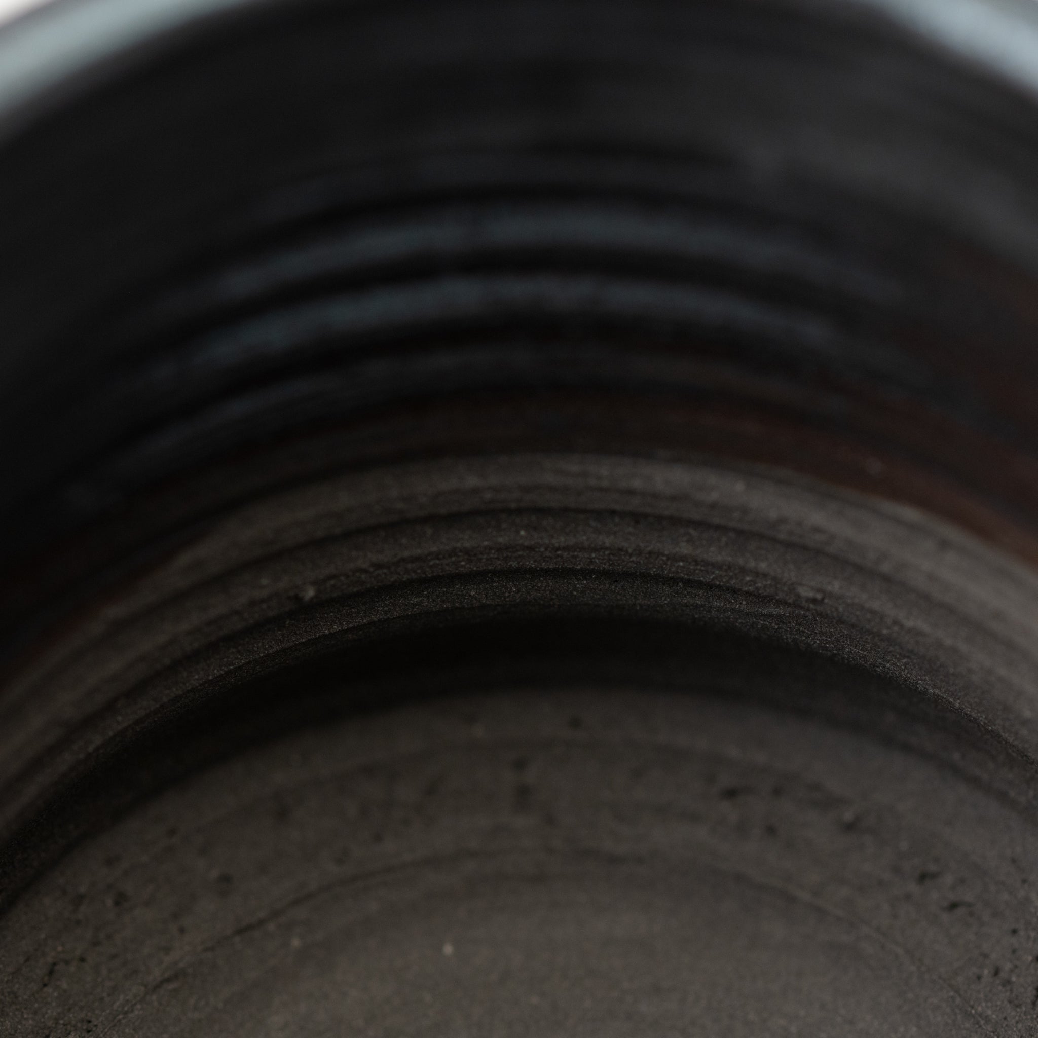 Naginowa Shigaraki Ware Mangan Glaze with Rim Japanese Bonsai Pot 3.5 in.