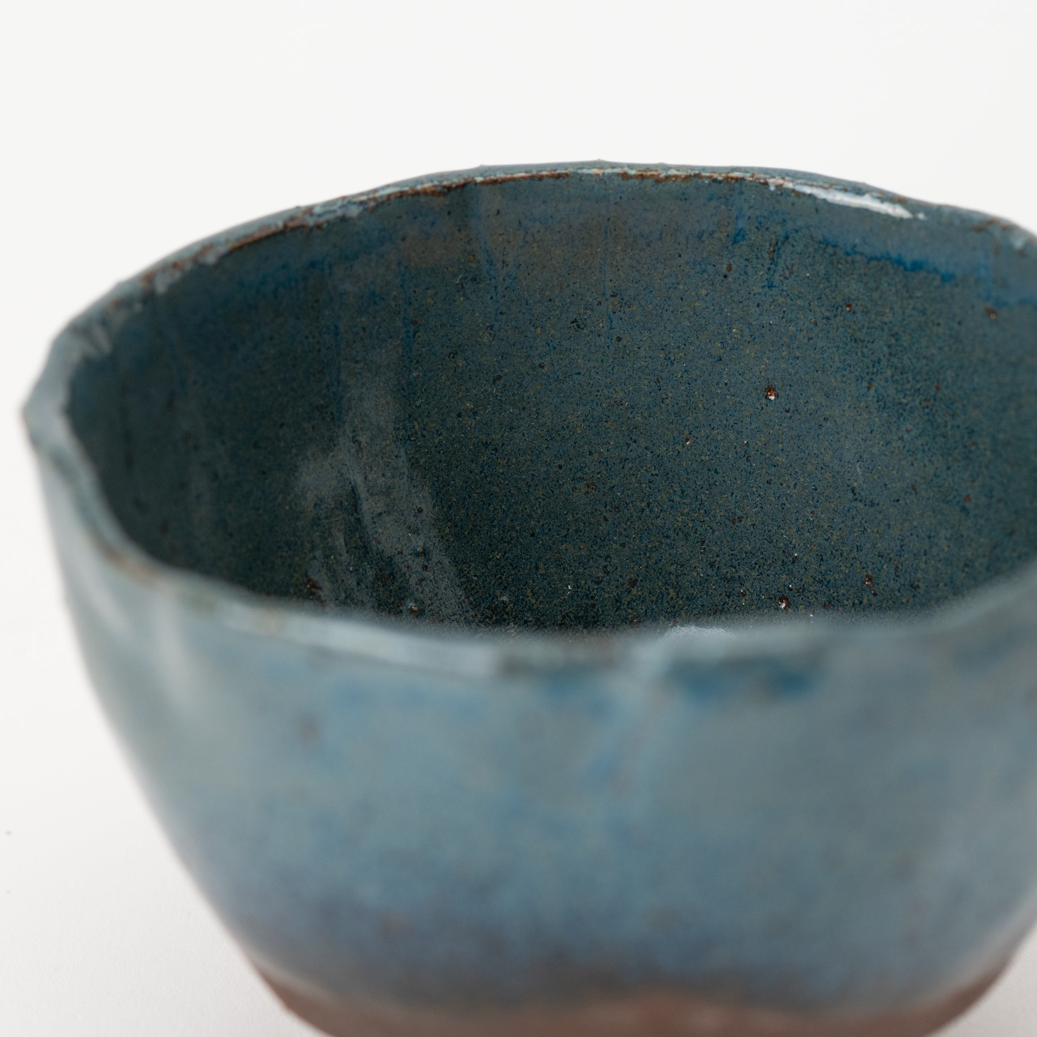 Naginowa Shigaraki Baby Triple Legged Ware Japanese Bonsai Pot 4.5 in.