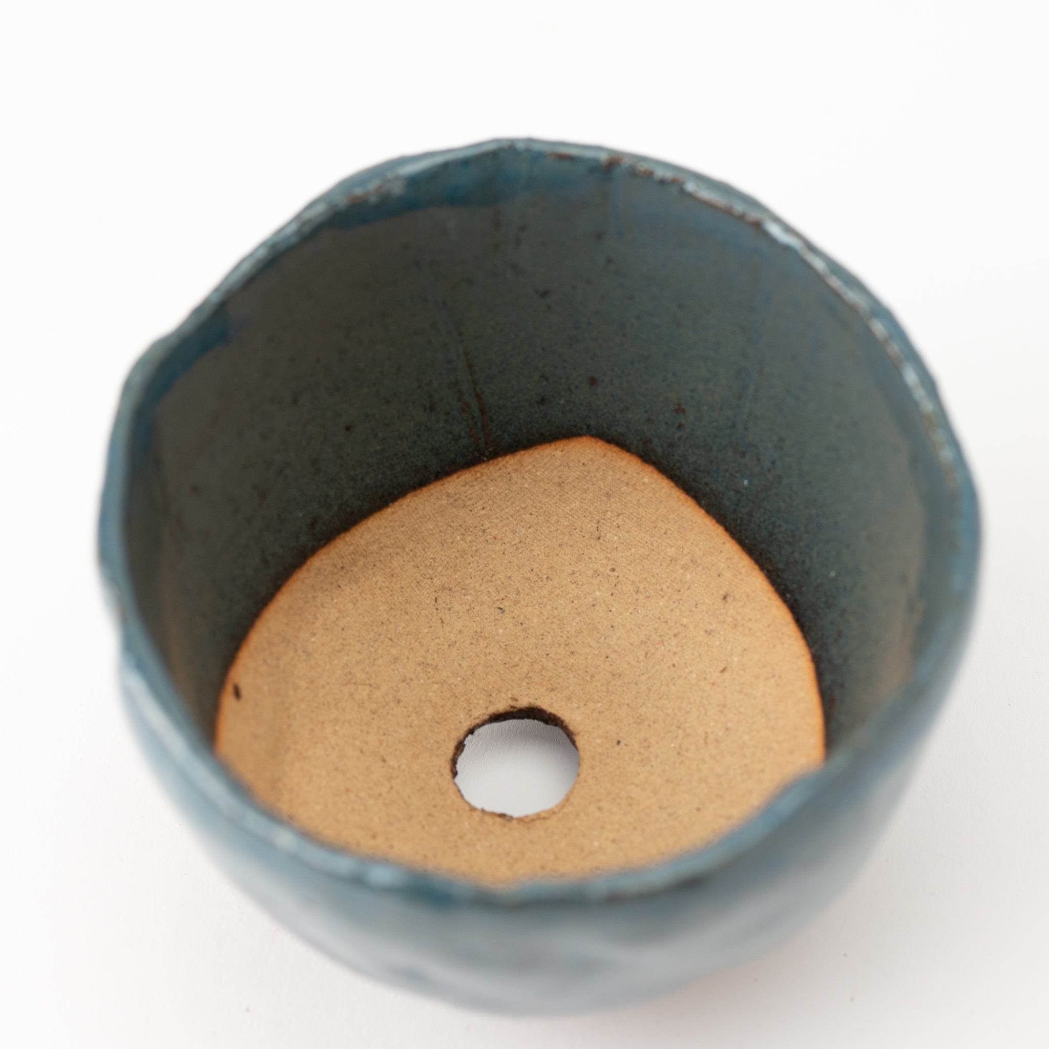 Naginowa Shigaraki Baby Triple Legged Ware Japanese Bonsai Pot 4.5 in.