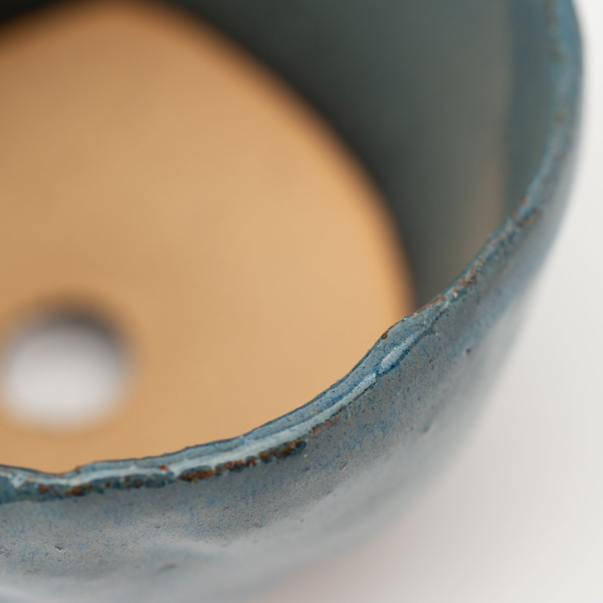 Naginowa Shigaraki Baby Triple Legged Ware Japanese Bonsai Pot 4.5 in.