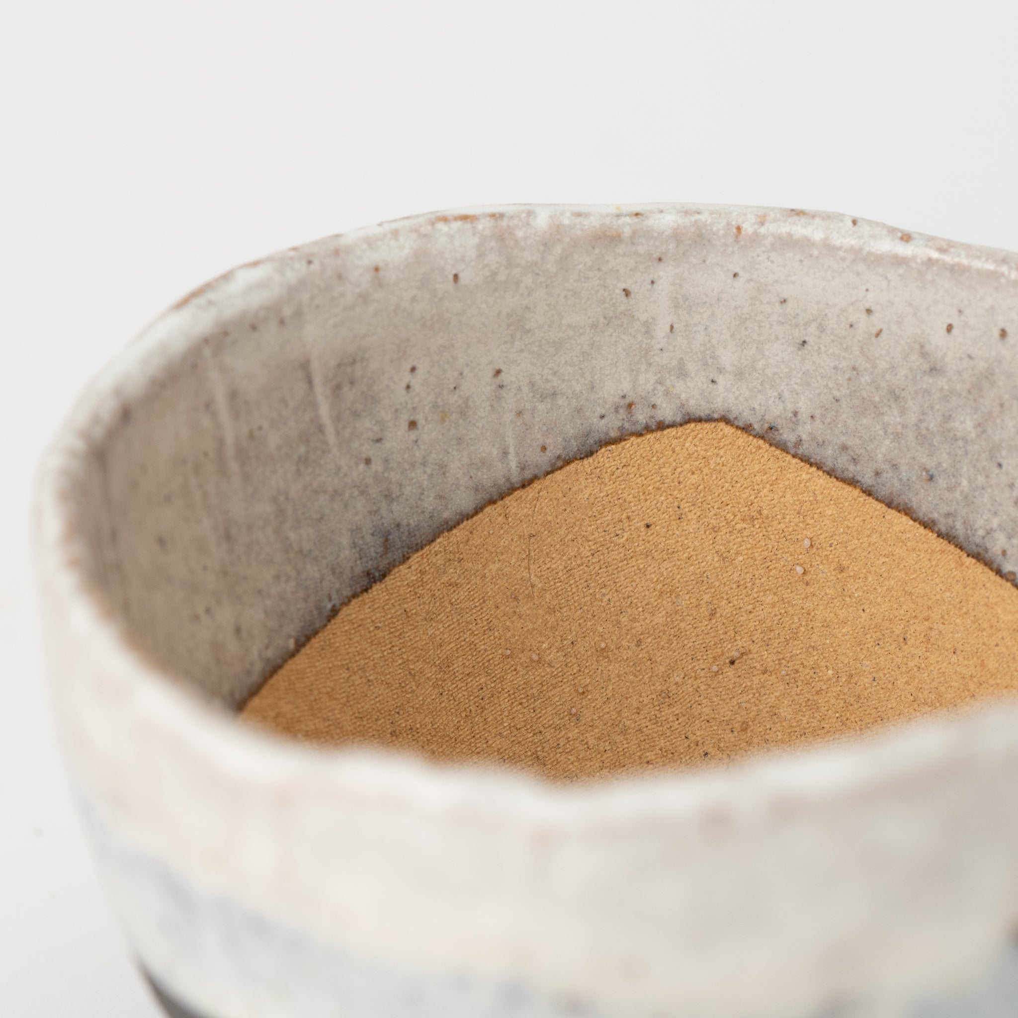 Naginowa Shigaraki Ware Black Wave Triple Legged Japanese Bonsai Pot 4.5 in.