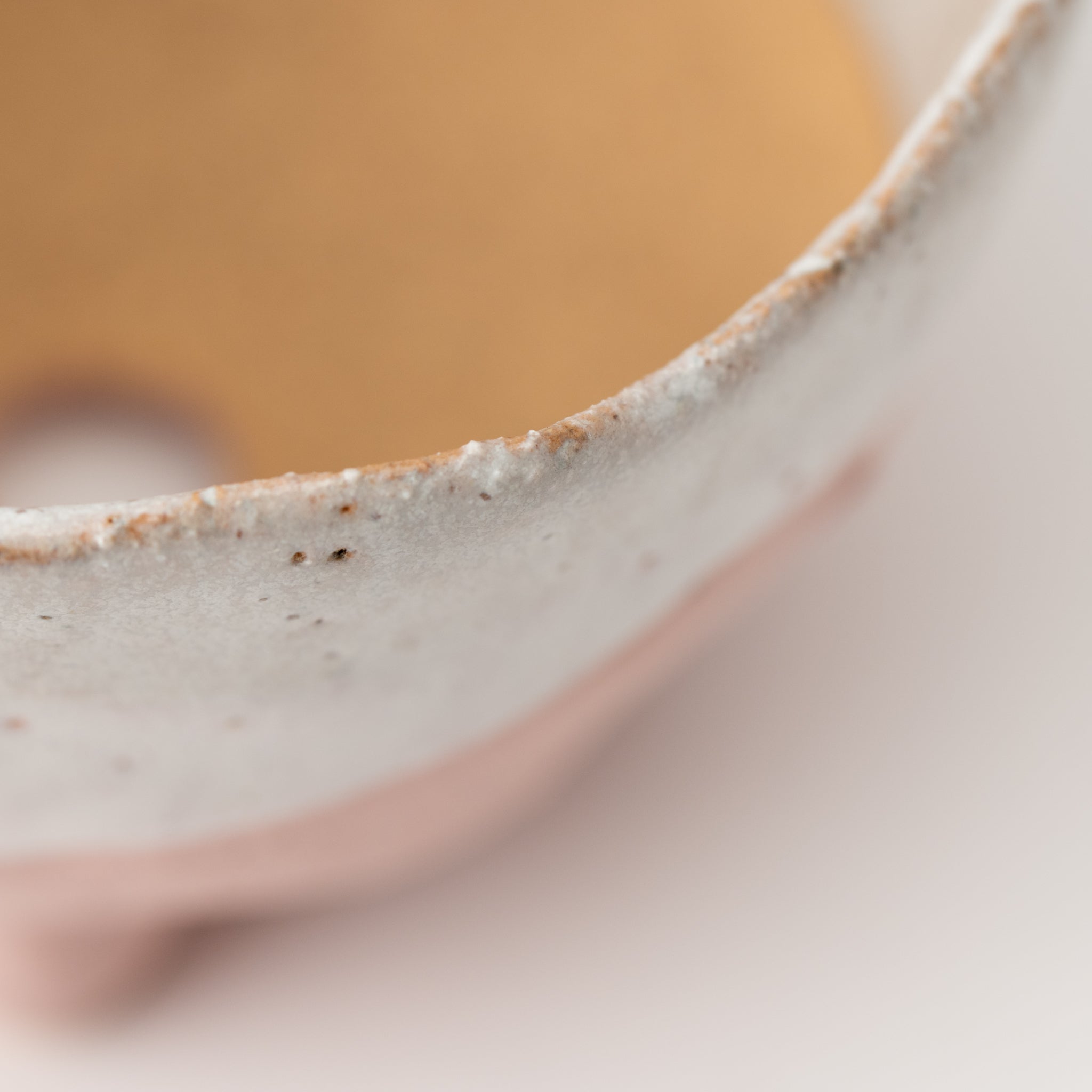 Naginowa Shigaraki Ware Pink Tripple Legged Japanese Bonsai Pot 4.5 in.