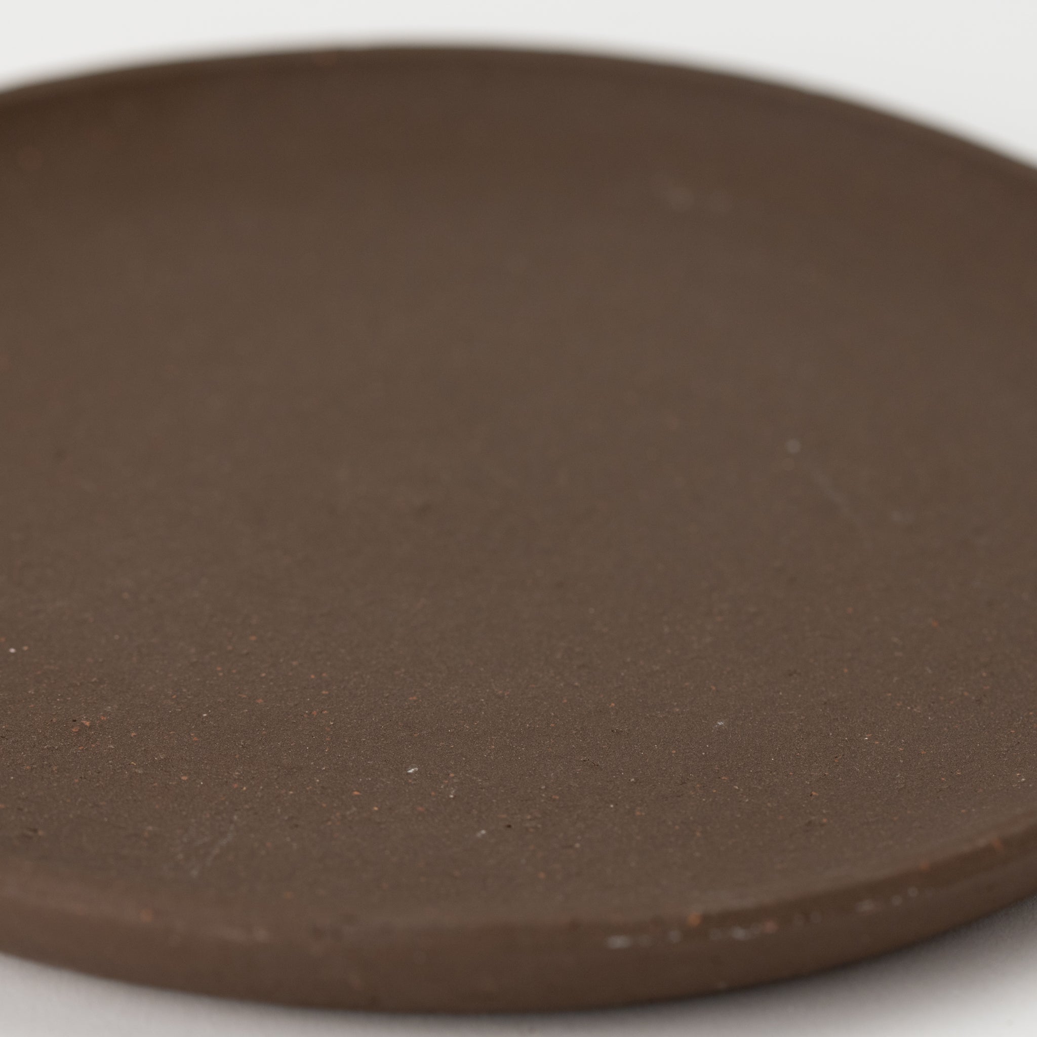 Naginowa Shigaraki Ware Burnt Saucer Japanese Bonsai Pot 8.5 in.