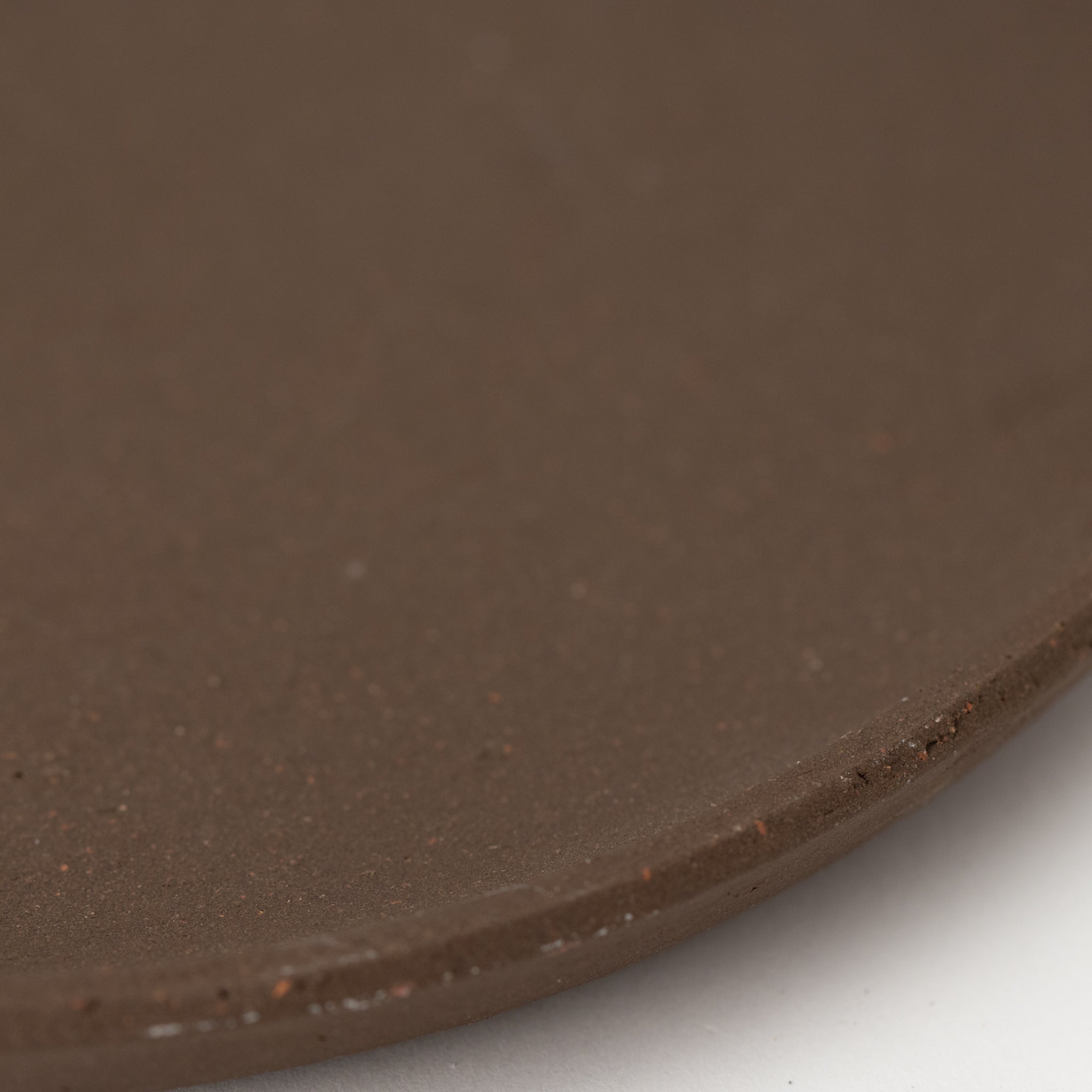 Naginowa Shigaraki Ware Burnt Saucer Japanese Bonsai Pot 8.5 in.