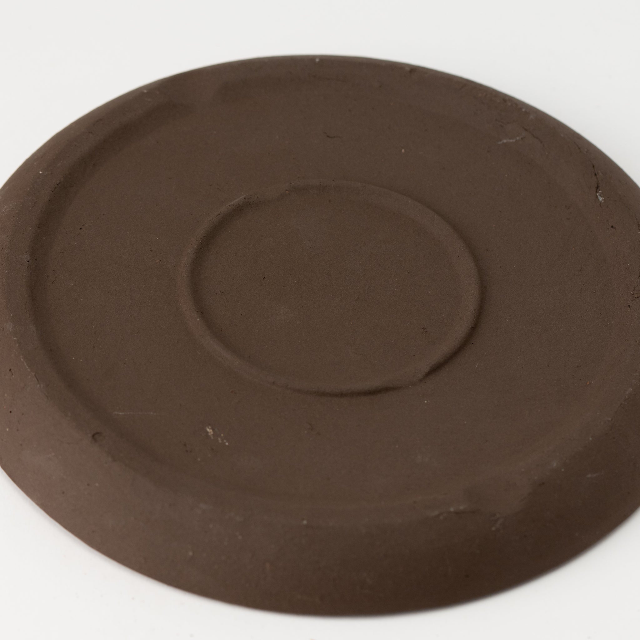 Naginowa Shigaraki Ware Burnt Saucer Japanese Bonsai Pot 8.5 in.