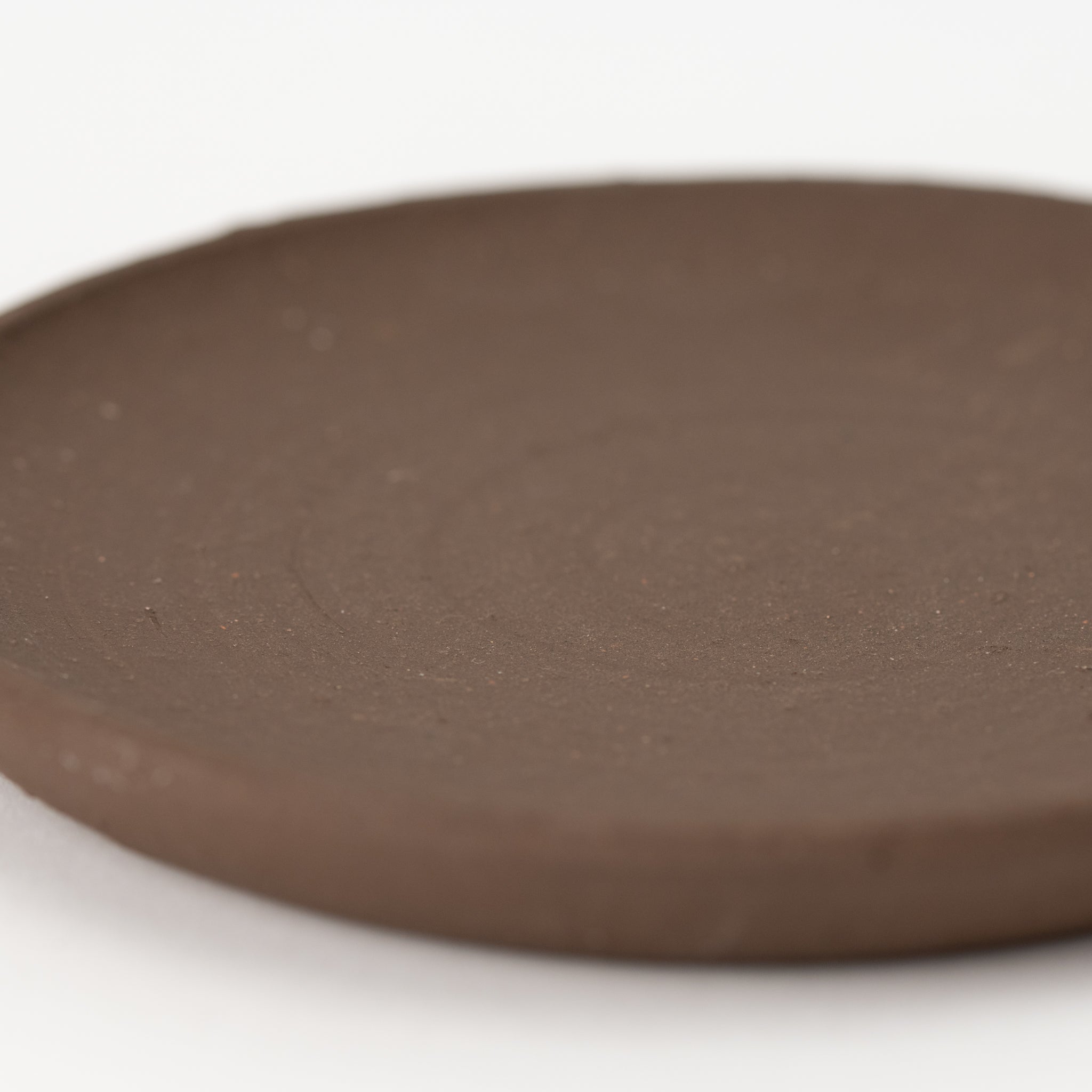 Naginowa Shigaraki Ware Burnt Saucer Japanese Bonsai Pot 6.1 in.