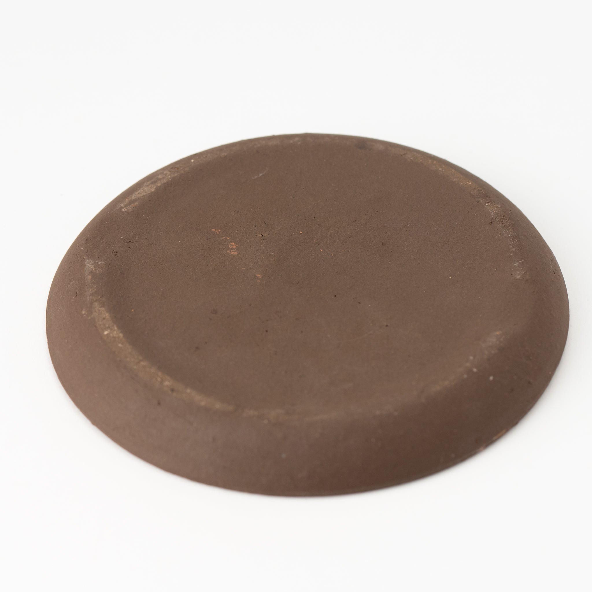 Naginowa Shigaraki Ware Burnt Saucer Japanese Bonsai Pot 6.1 in.