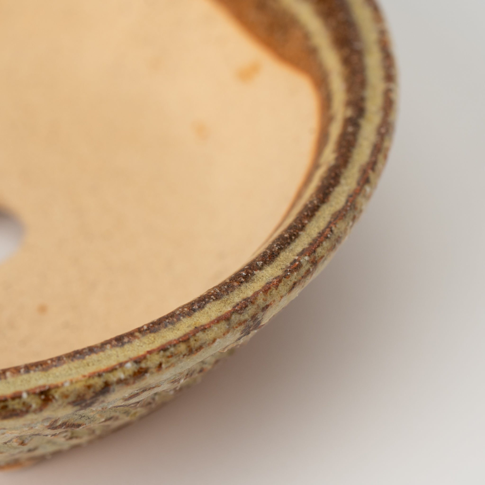 Naginowa Shigaraki Ware Curve Shaped Japanese Bonsai Pot Set of 3