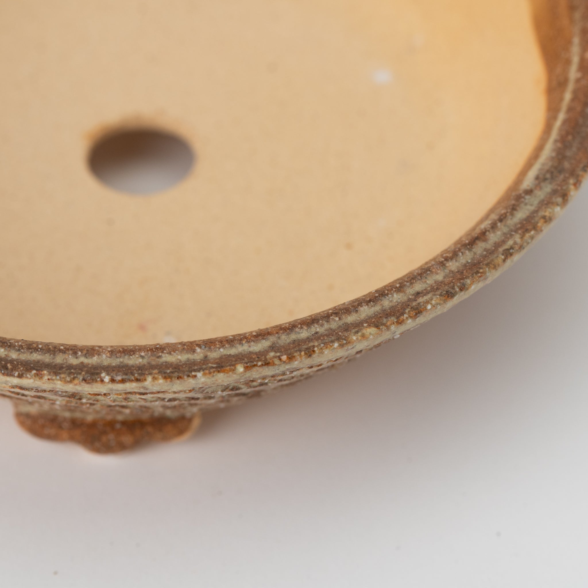 Naginowa Shigaraki Ware Curve Shaped Japanese Bonsai Pot Set of 3