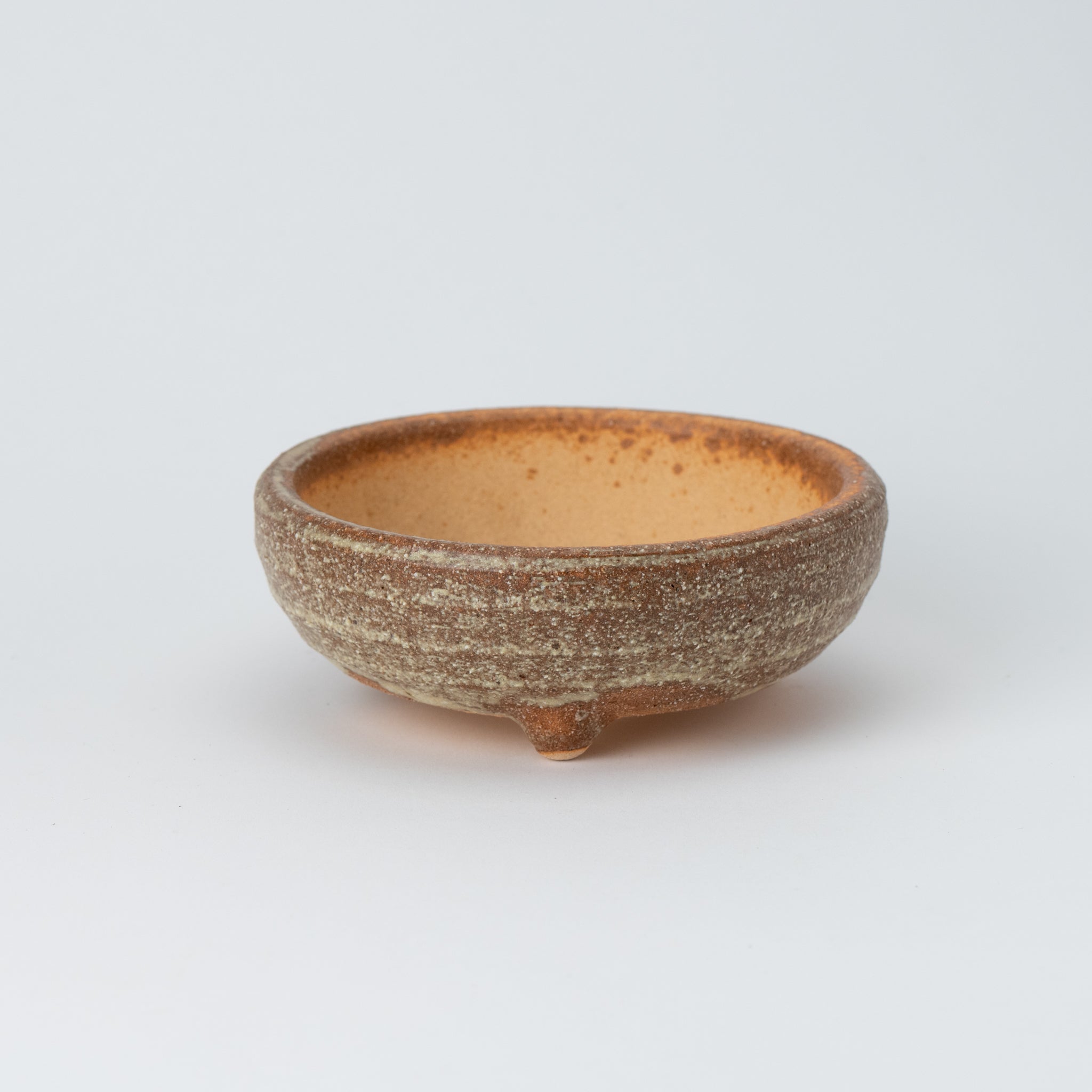 Naginowa Shigaraki Ware Iron Pot Japanese Bonsai Pot Set of 3