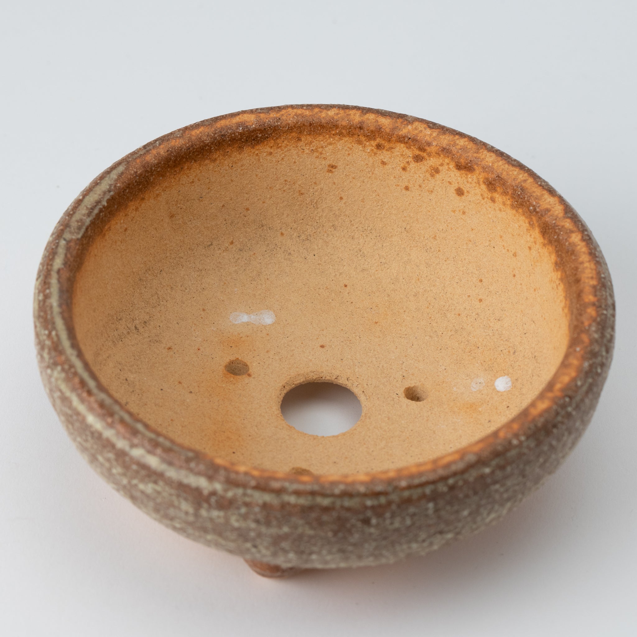 Naginowa Shigaraki Ware Iron Pot Japanese Bonsai Pot Set of 3