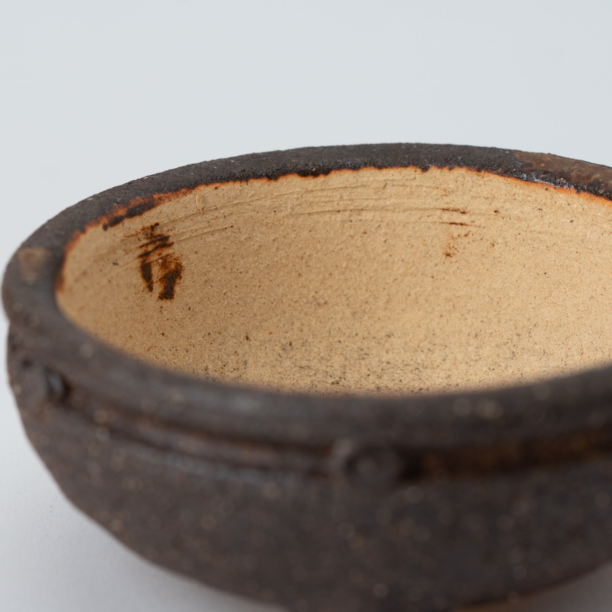 Naginowa Shigaraki Ware Komon Japanese Bonsai Pot Set of 3