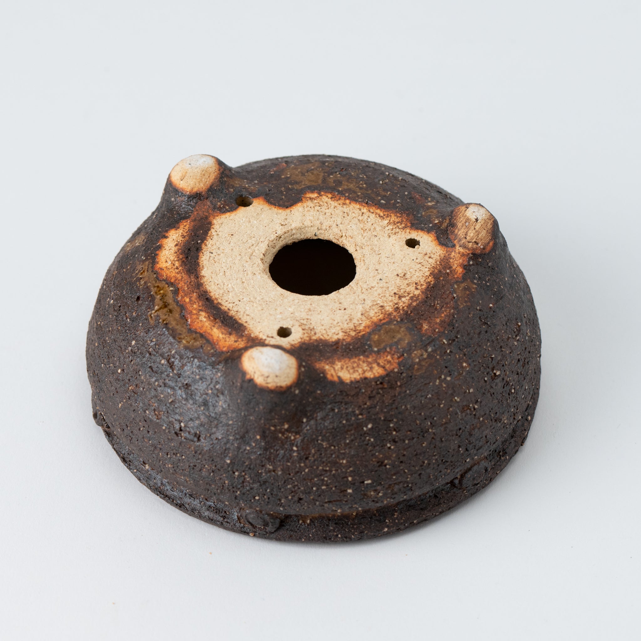 Naginowa Shigaraki Ware Komon Japanese Bonsai Pot Set of 3