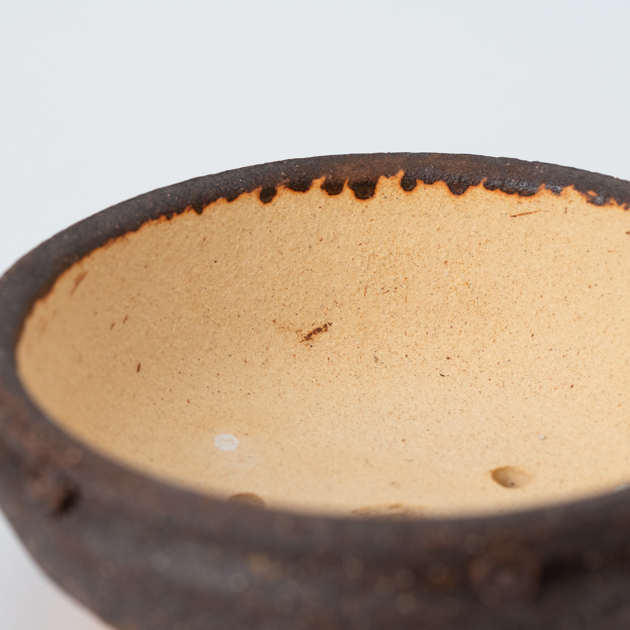 Naginowa Shigaraki Ware Komon Japanese Bonsai Pot Set of 3