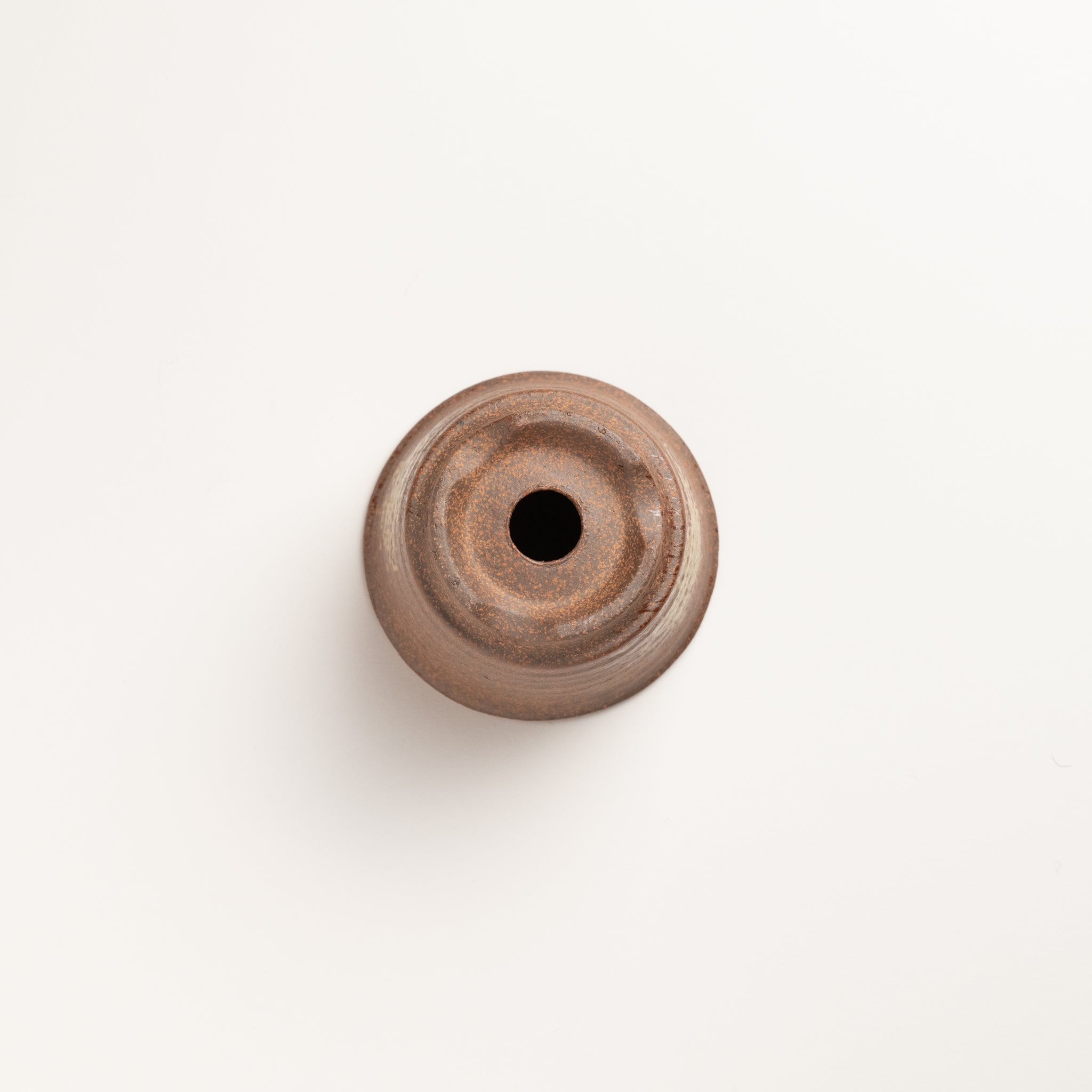 Naginowa Glass blowpipe Corrugated BANKO Ware Japanese Bonsai Pot 3.6in.