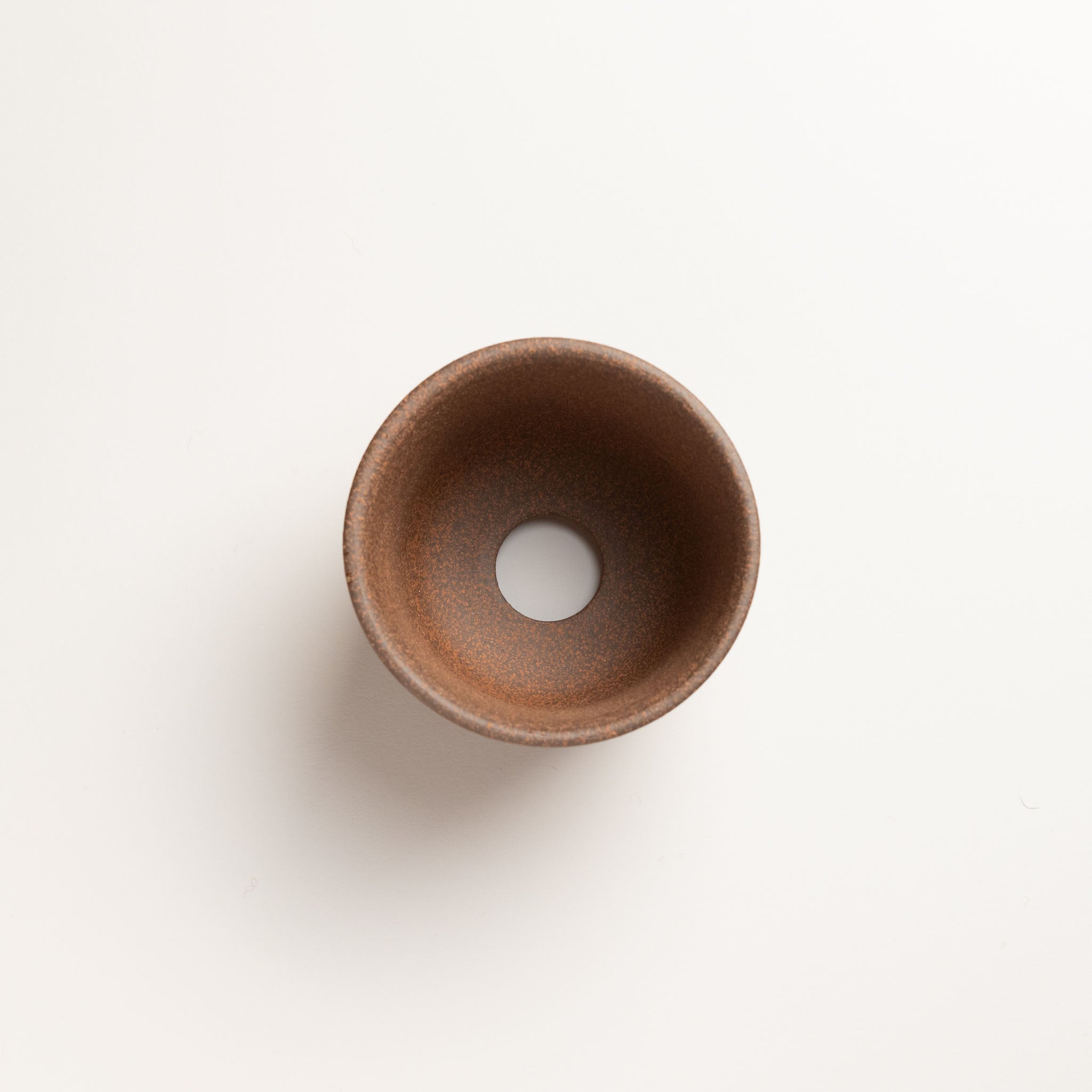 Naginowa Glass blowpipe Rounded BANKO Ware Japanese Bonsai Pot 4.3in.