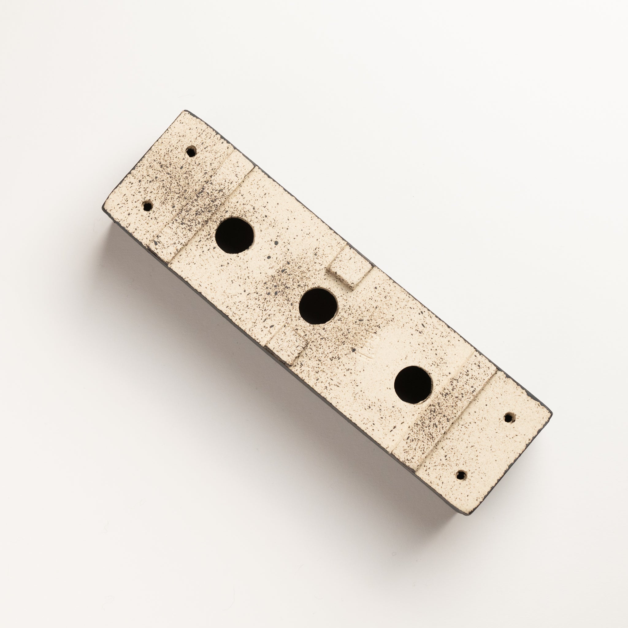 Naginowa Black right angle BANKO Ware Japanese Bonsai Pot 9.1in.