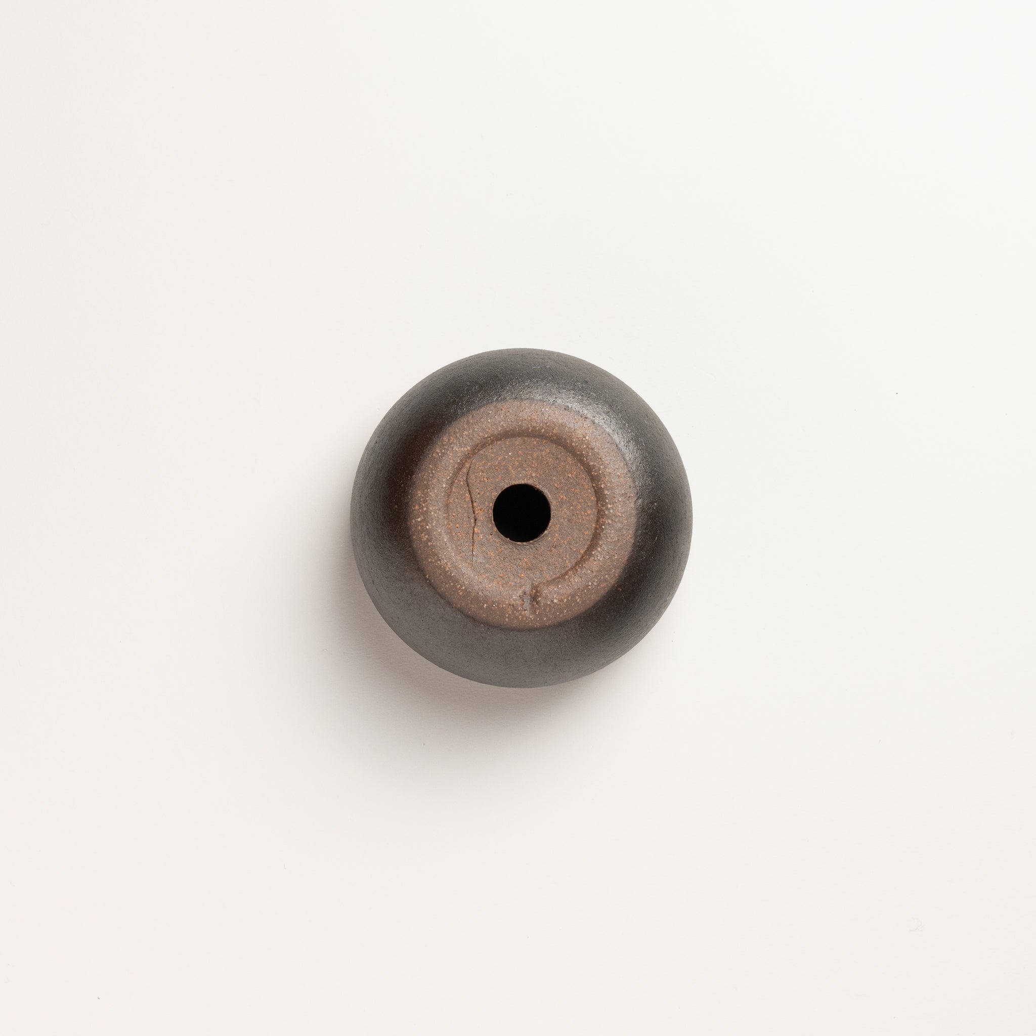 Naginowa Black BANKO Ware Japanese Bonsai Pot 3.3in.