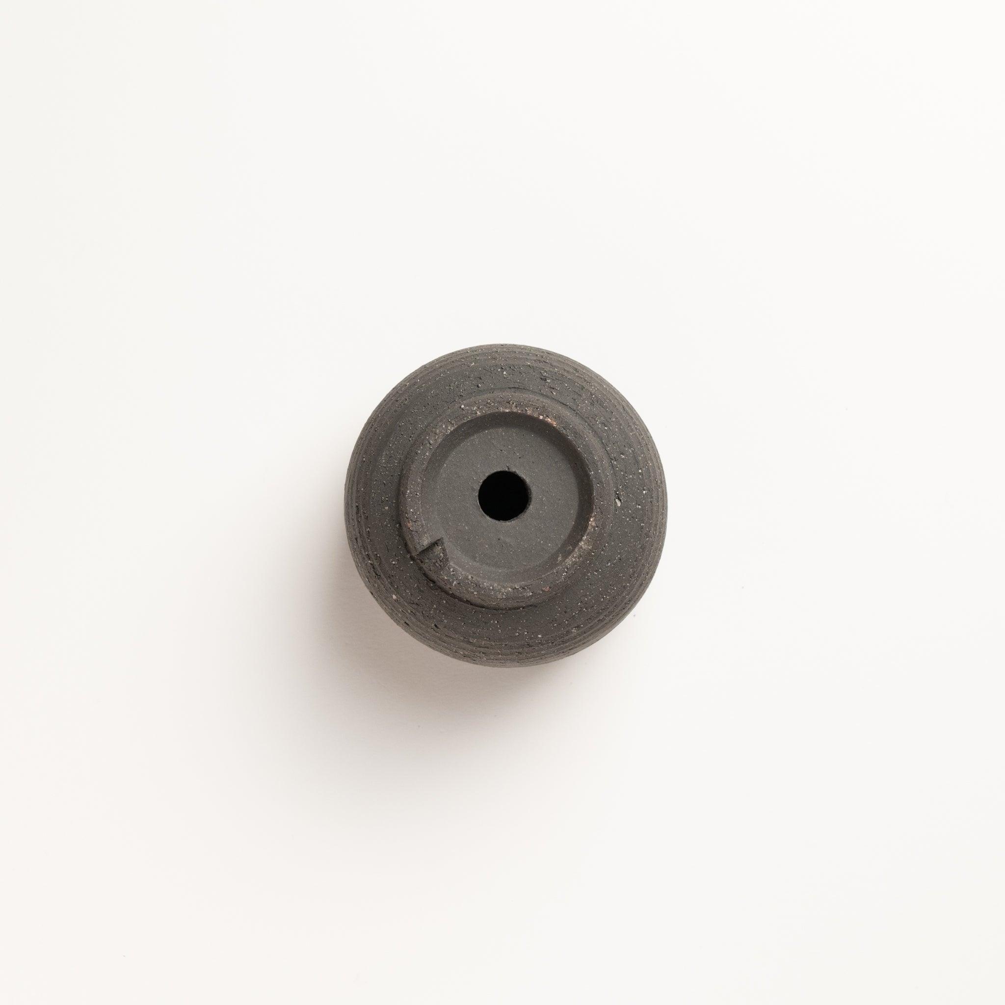 Naginowa black terracotta BANKO Ware Japanese Bonsai Pot 3.5in.