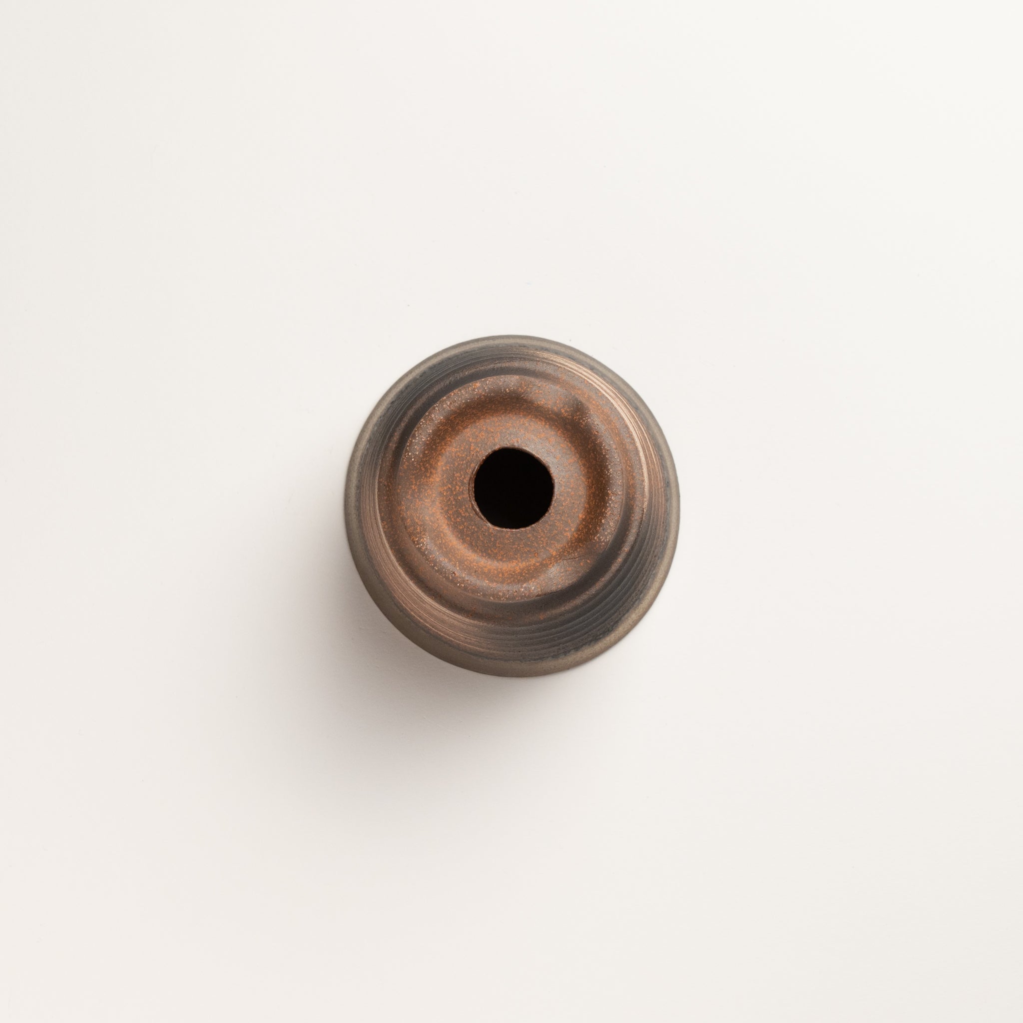 Naginowa Kinbuki Corrugated BANKO Ware Japanese Bonsai Pot 3.6in.