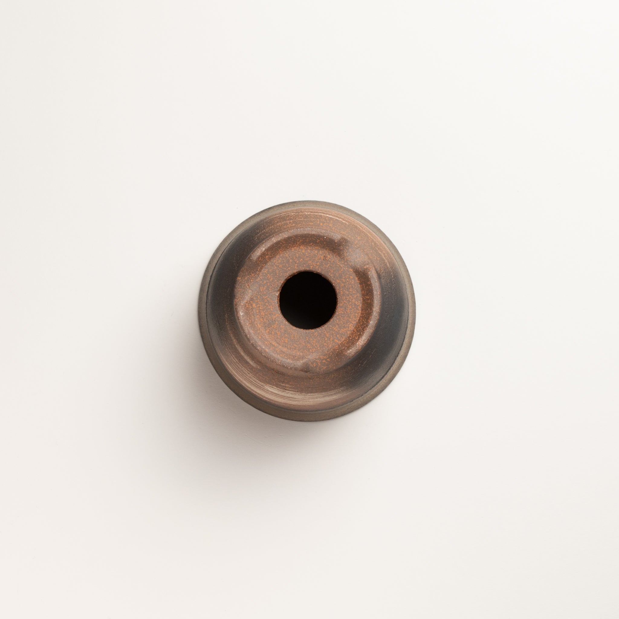 Naginowa Kinbuki Rounded BANKO Ware Japanese Bonsai Pot 4.3in.