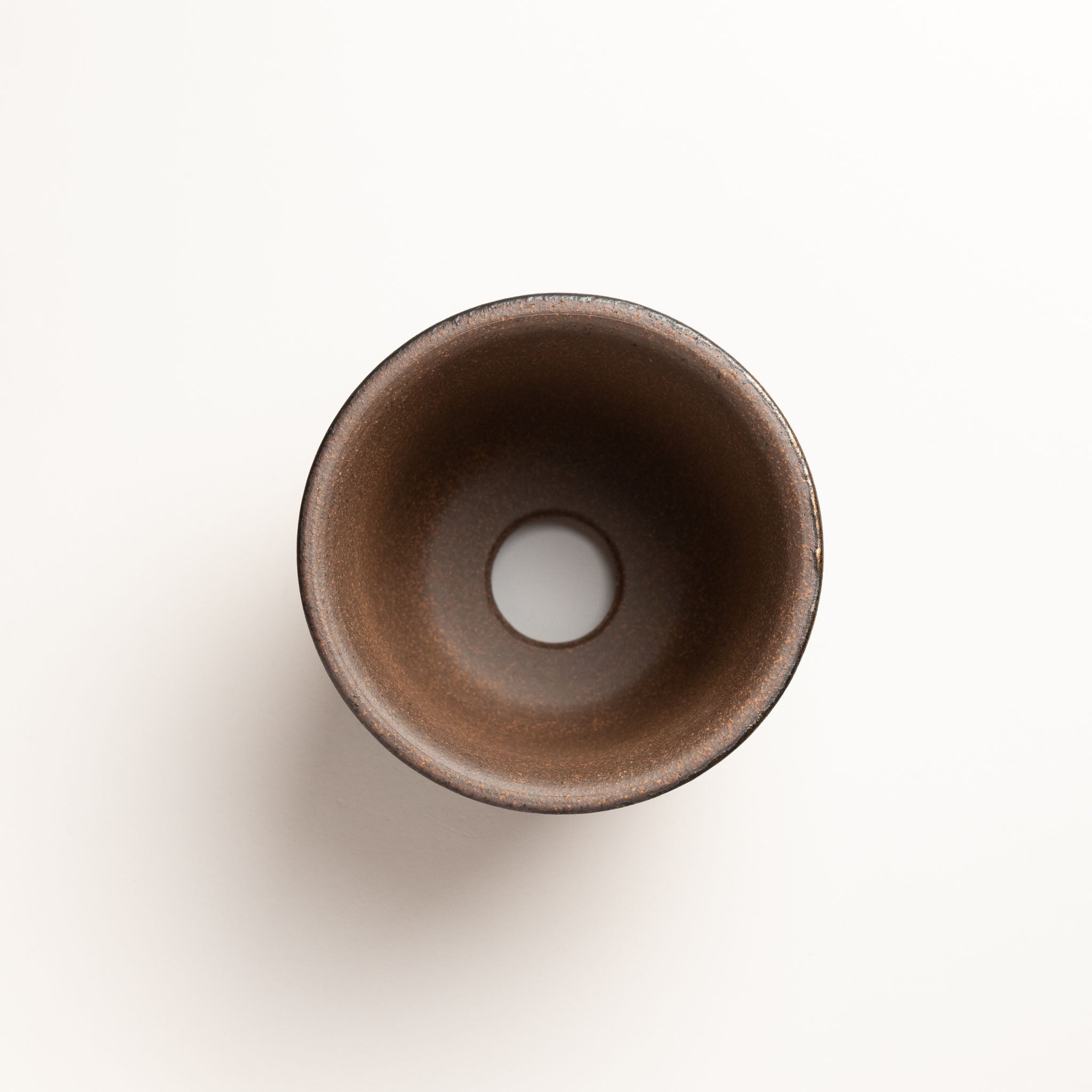 Naginowa Kinbuki Deep rounded BANKO Ware Japanese Bonsai Pot 4.7in.