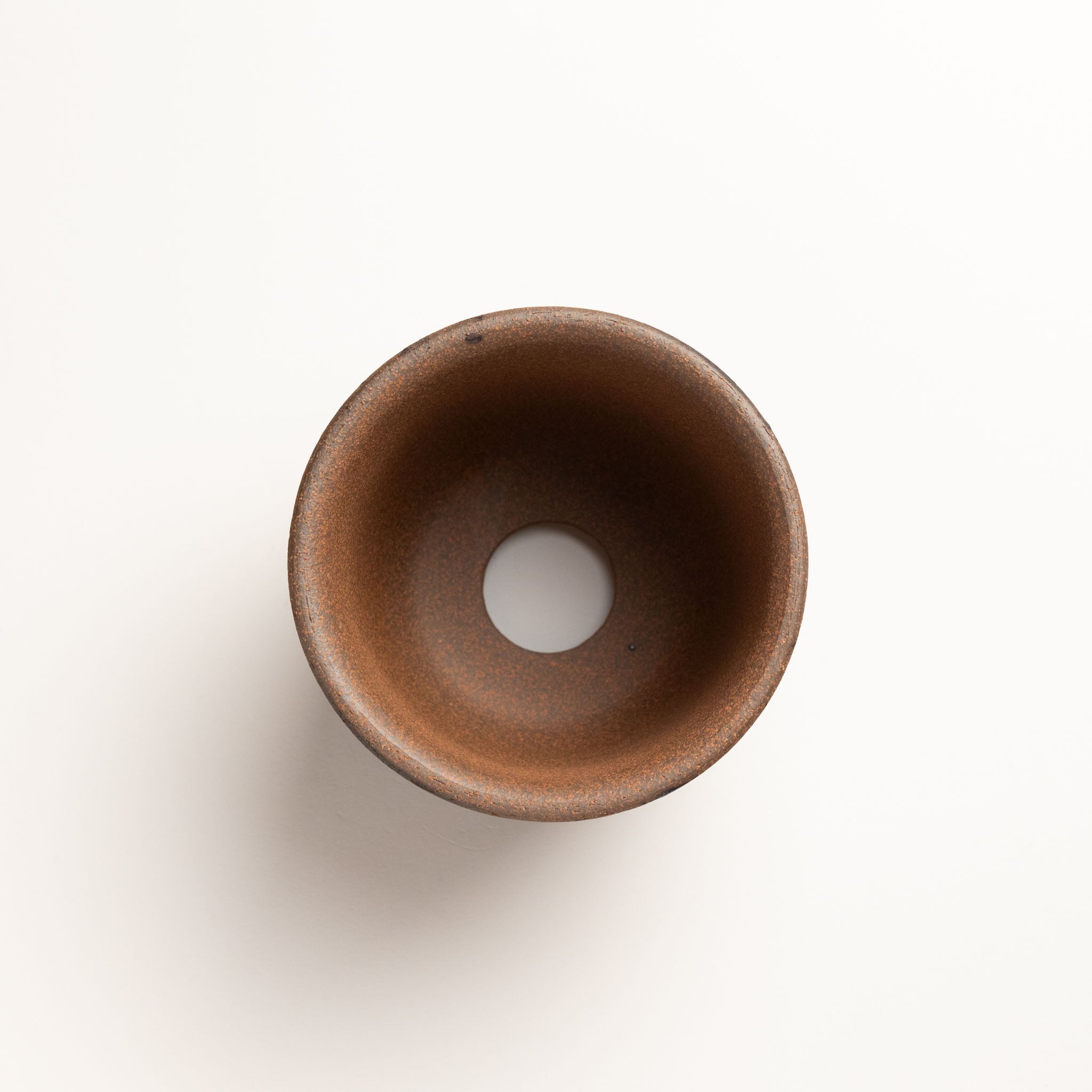 Naginowa Gold Paint Deep rounded BANKO Ware Japanese Bonsai Pot 3.6in.