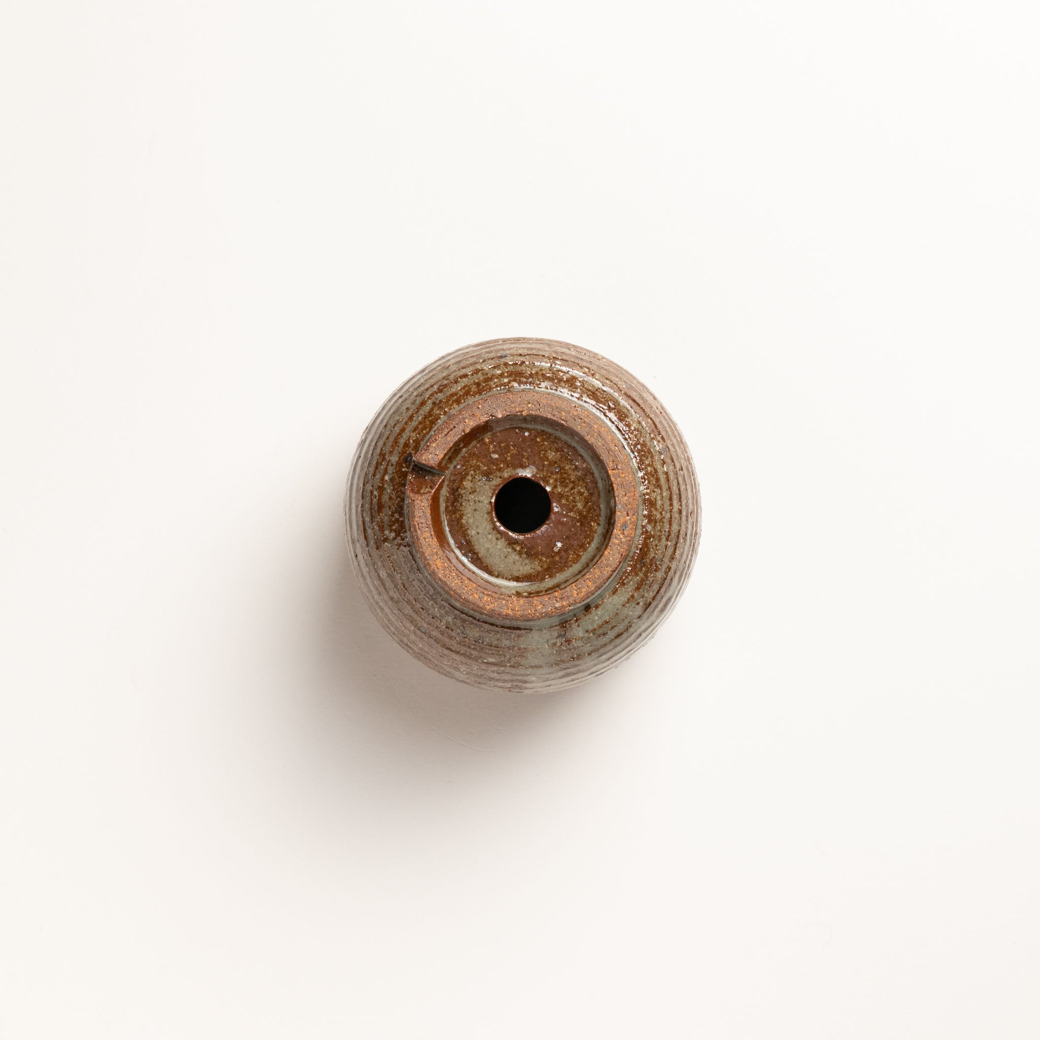 Naginowa Ash Glaze BANKO Ware Japanese Bonsai Pot 3.5in.