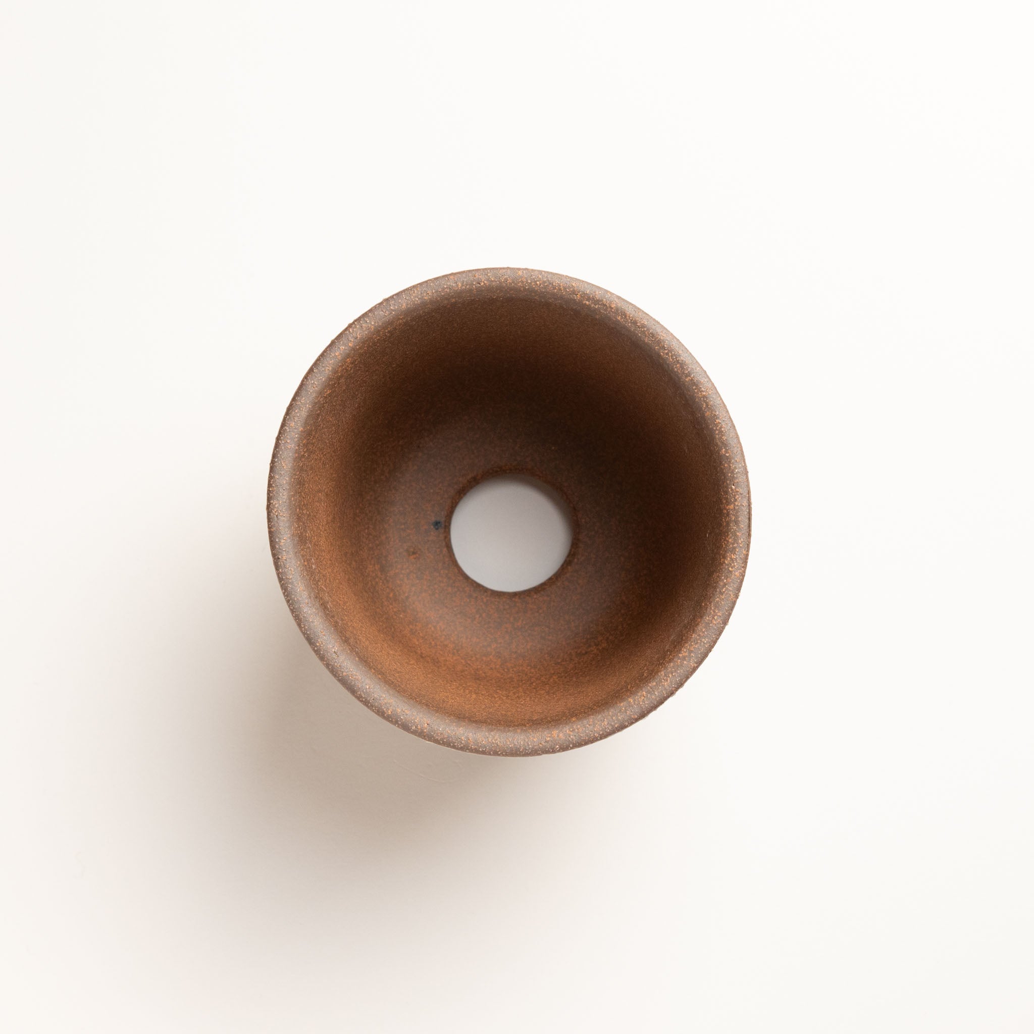 Naginowa Brush Marks Deep rounded BANKO Ware Japanese Bonsai Pot 4.7in.