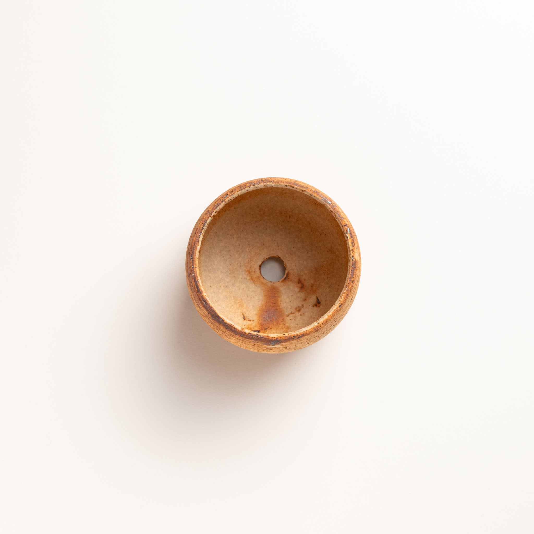 Naginowa Ancient Jomon BANKO Ware Japanese Bonsai Pot 3.5 in.