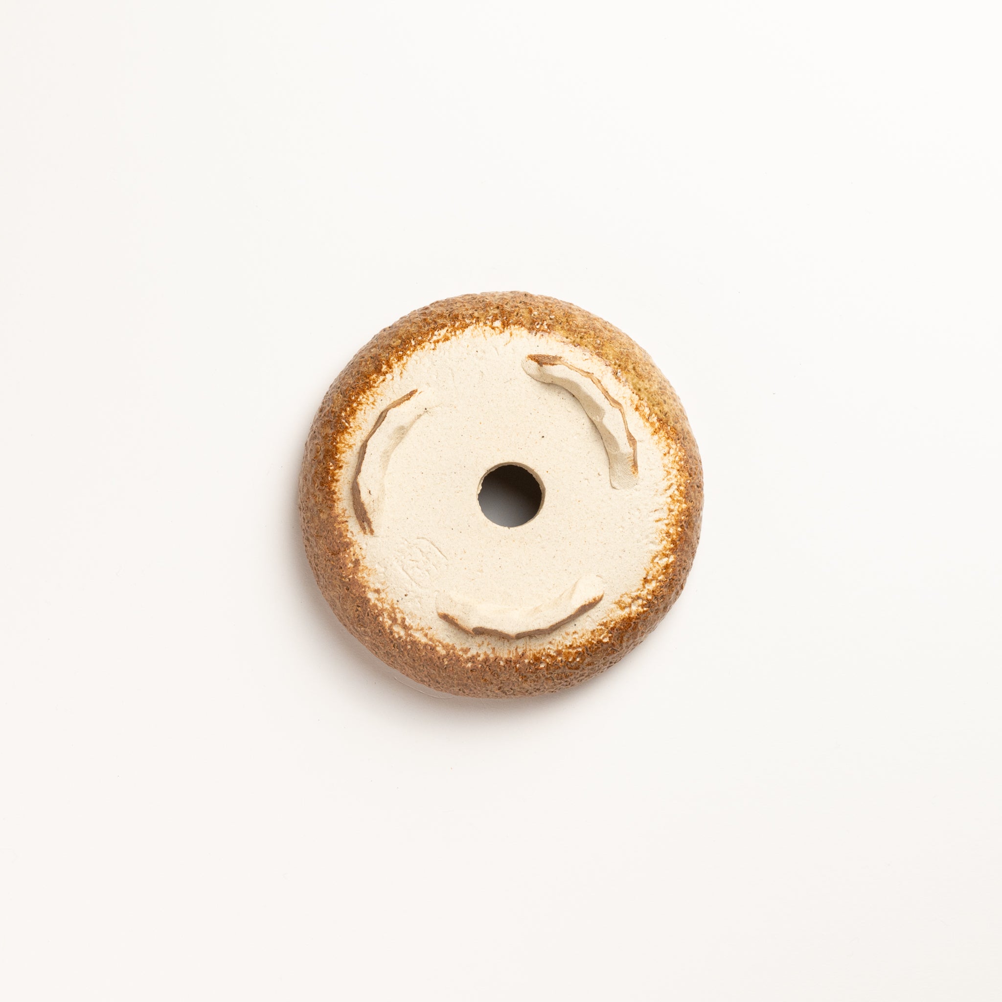 Naginowa Irabo Round Shape BANKO Ware Japanese Bonsai Pot 4.7 in.