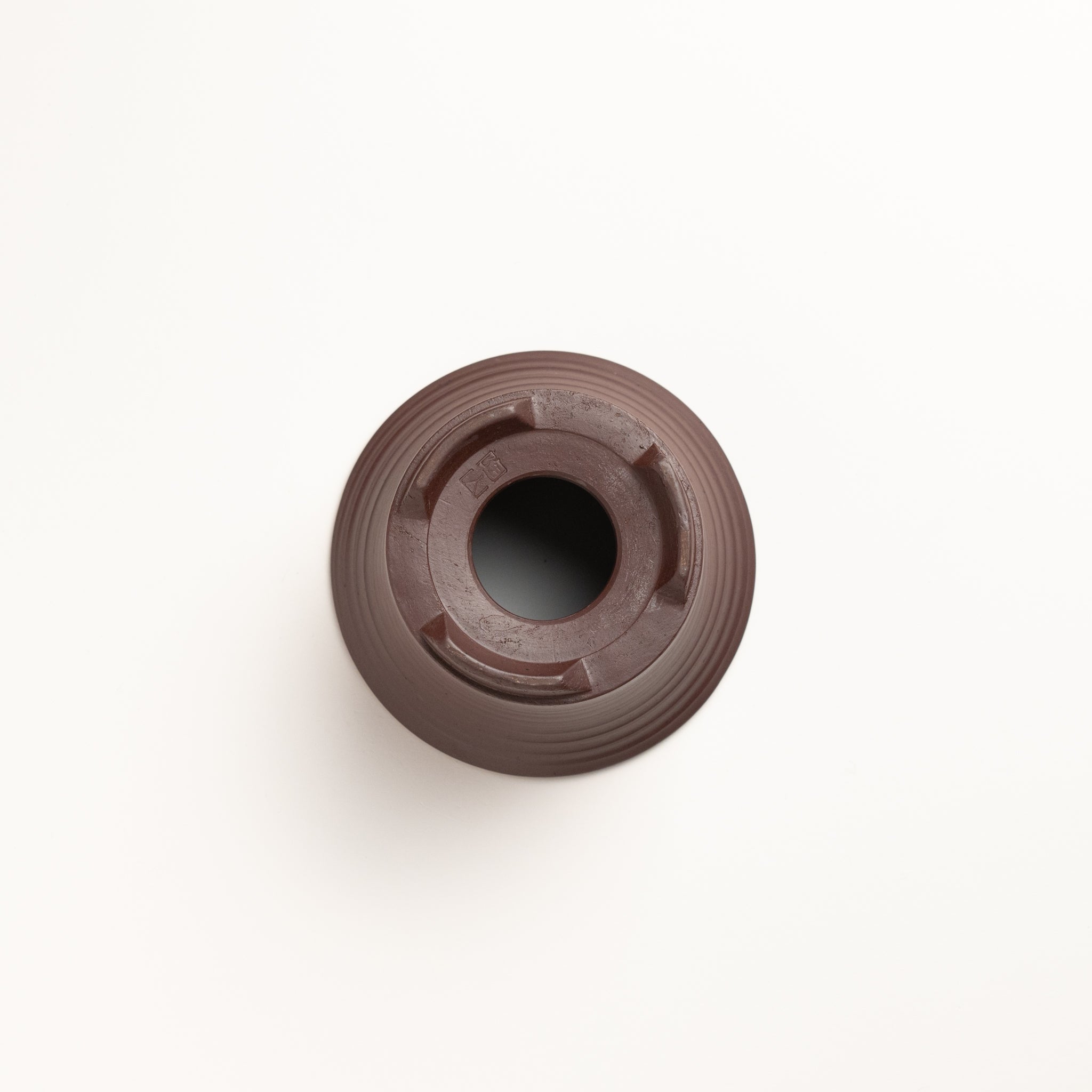 Naginowa Purple Mud Rounded BANKO Ware Japanese Bonsai Pot 4.4 in.