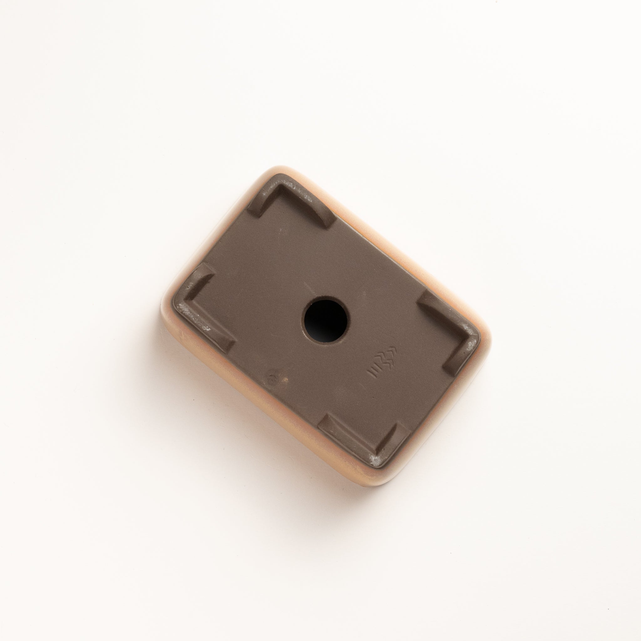 Naginowa Yellow Nadir BANKO Ware Japanese Bonsai Pot 5.4 in.