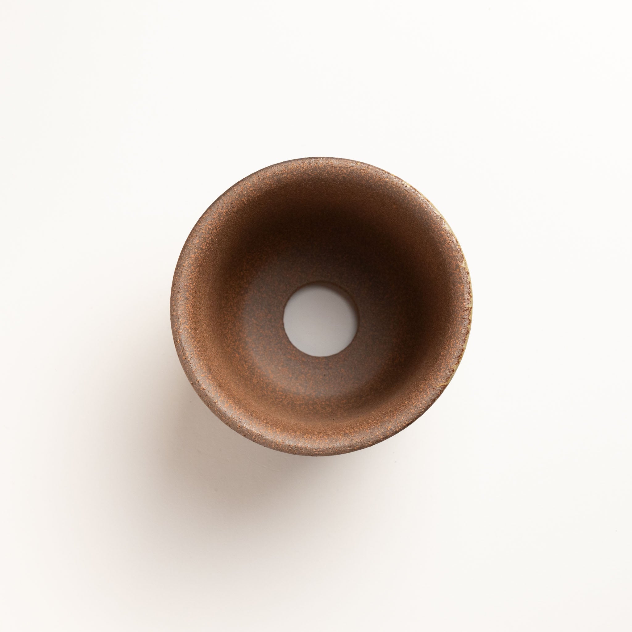 Naginowa Yubuki Deep Rounded BANKO Ware Japanese Bonsai Pot 4.7 in.