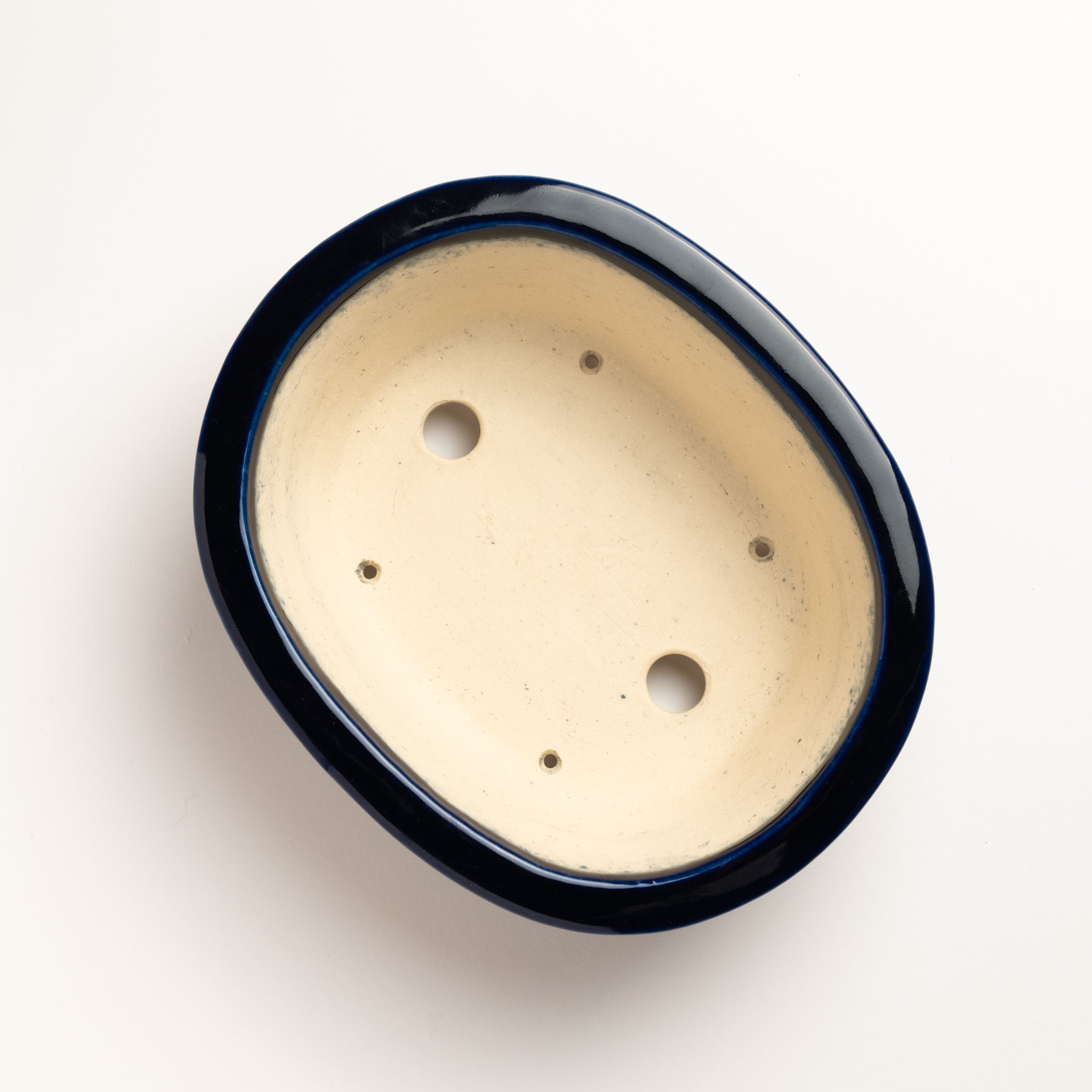 Kouyo Tokoname Ware Oval Blue Japanese Bonsai Pot