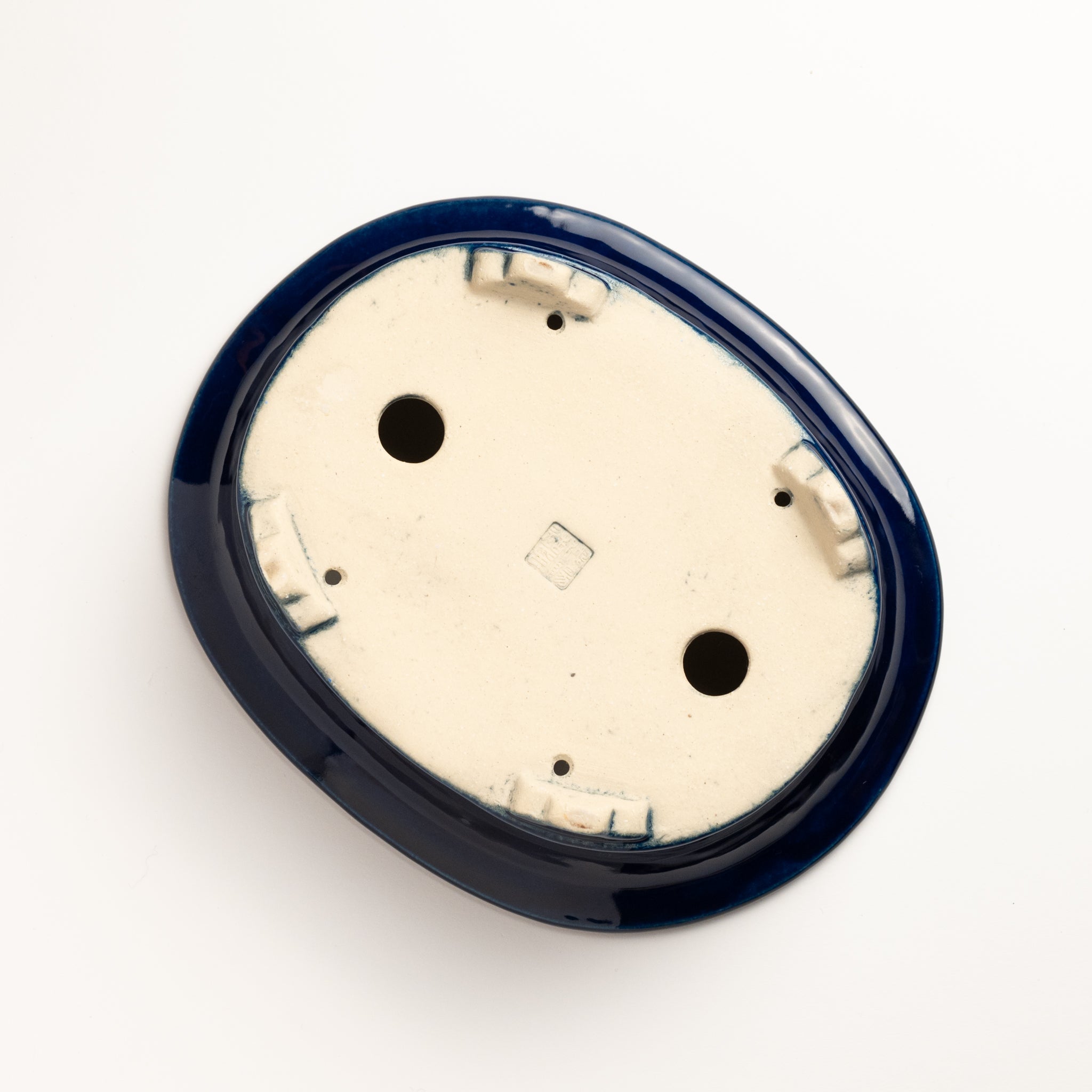 Kouyo Tokoname Ware Oval Blue Japanese Bonsai Pot