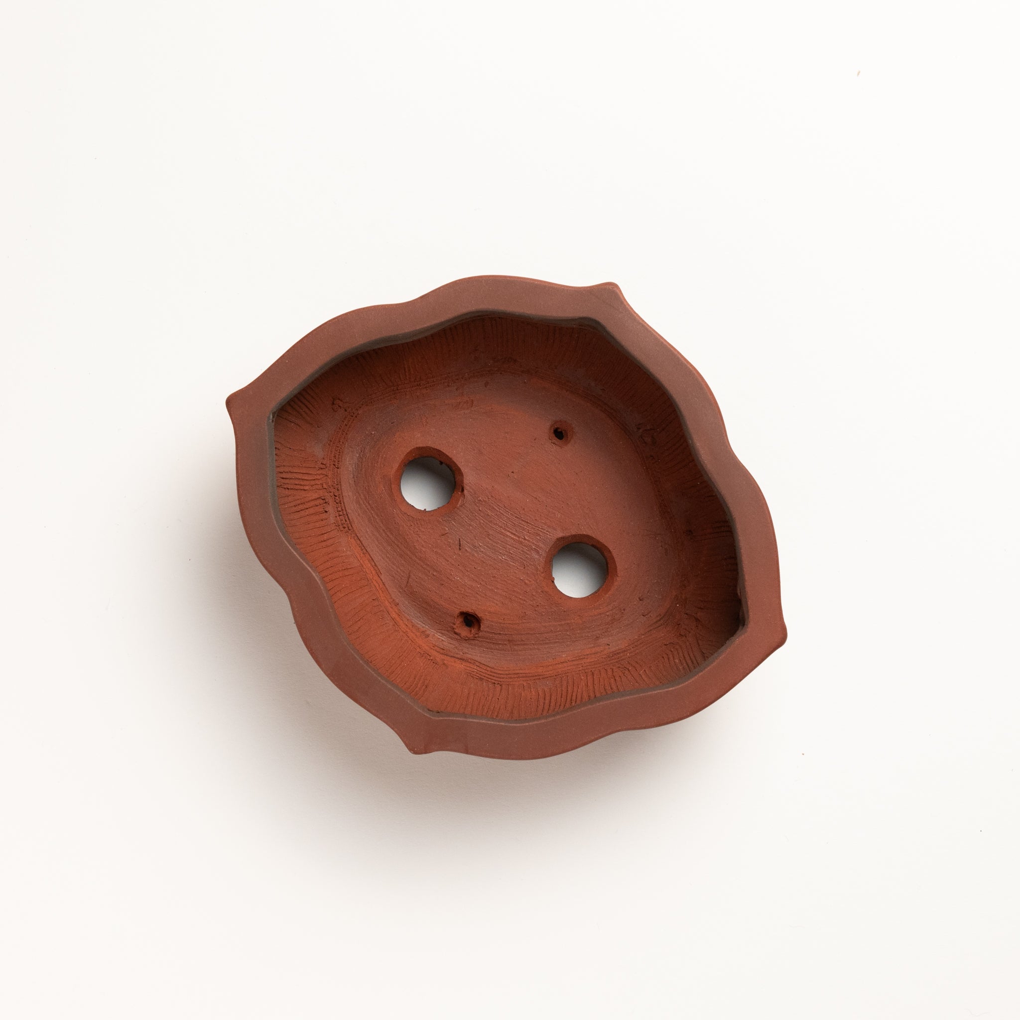 Bigei Tokoname Ware Oval Choenomeles Lagenaria Japanese Bonsai Pot