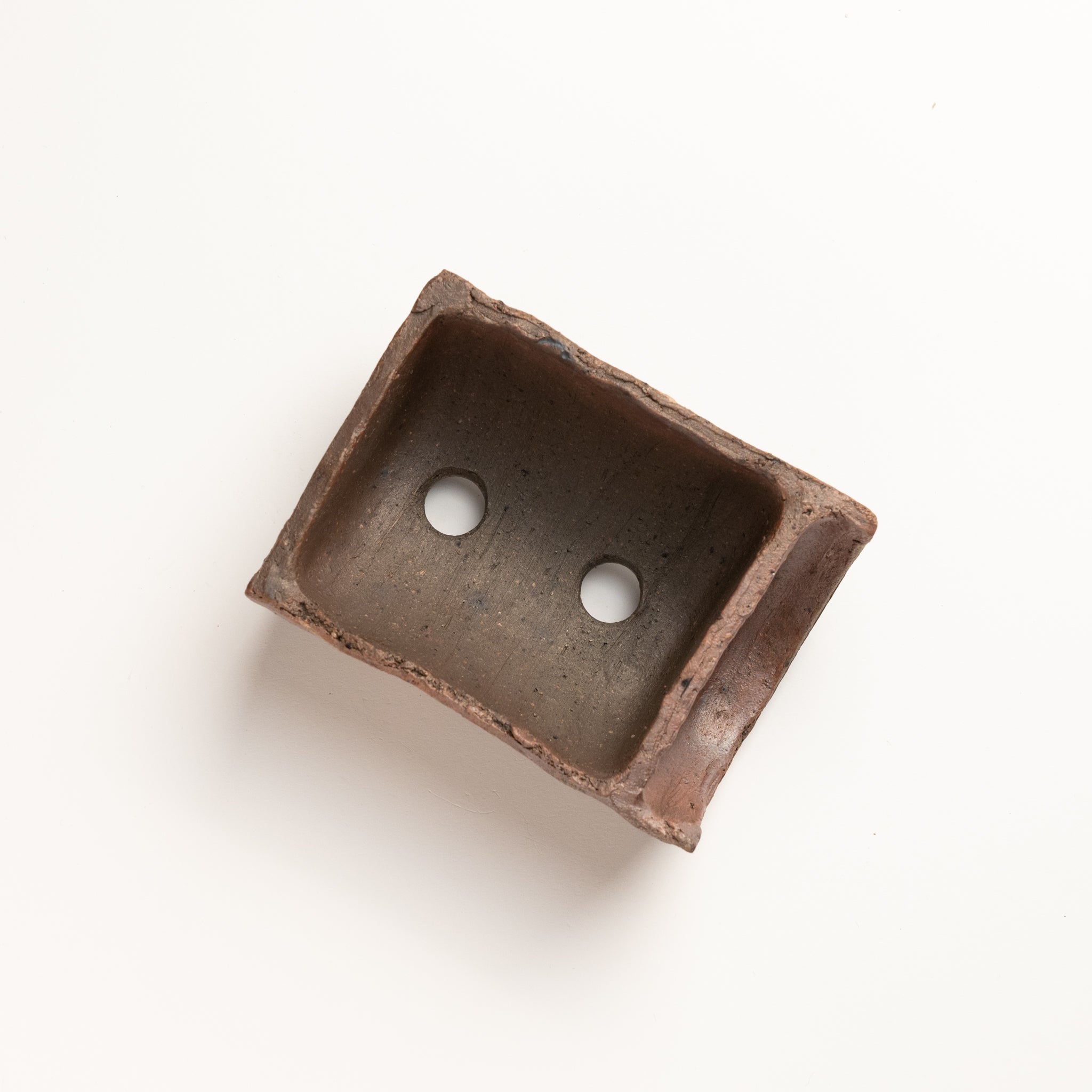 Mitsue Tokoname Ware Split-tube Bowl Japanese Bonsai Pot