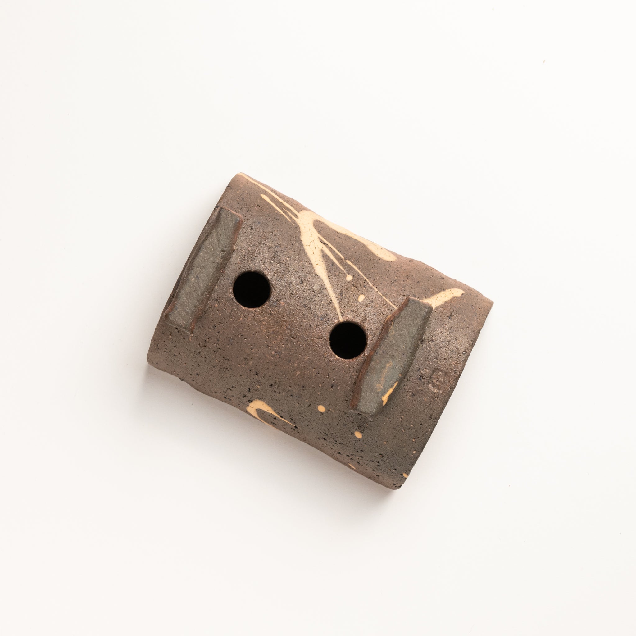 Mitsue Tokoname Ware Split-tube Bowl Japanese Bonsai Pot