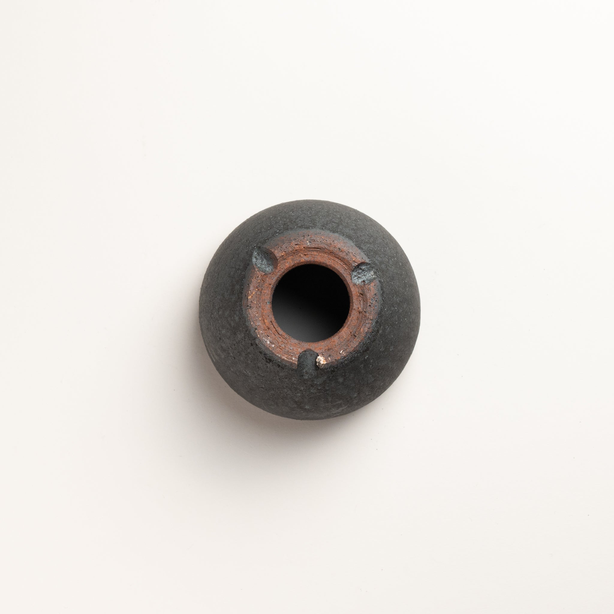 Naginowa Shigaraki Ware Black Japanese Bonsai Pot