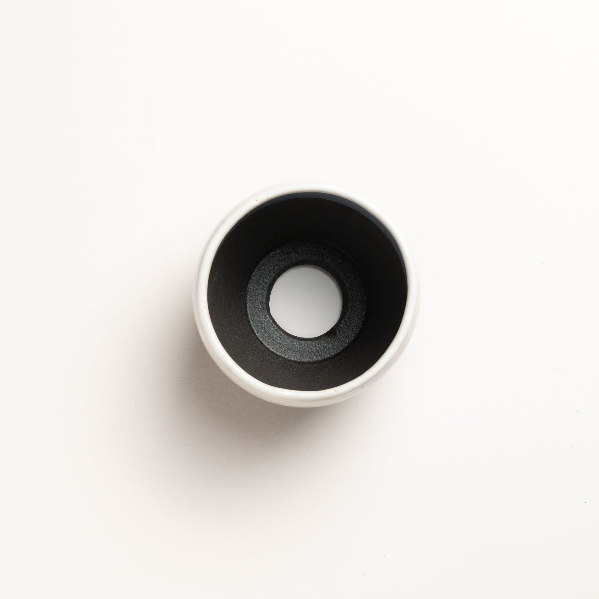 Naginowa Shigaraki Ware Black and White Japanese Bonsai Pot