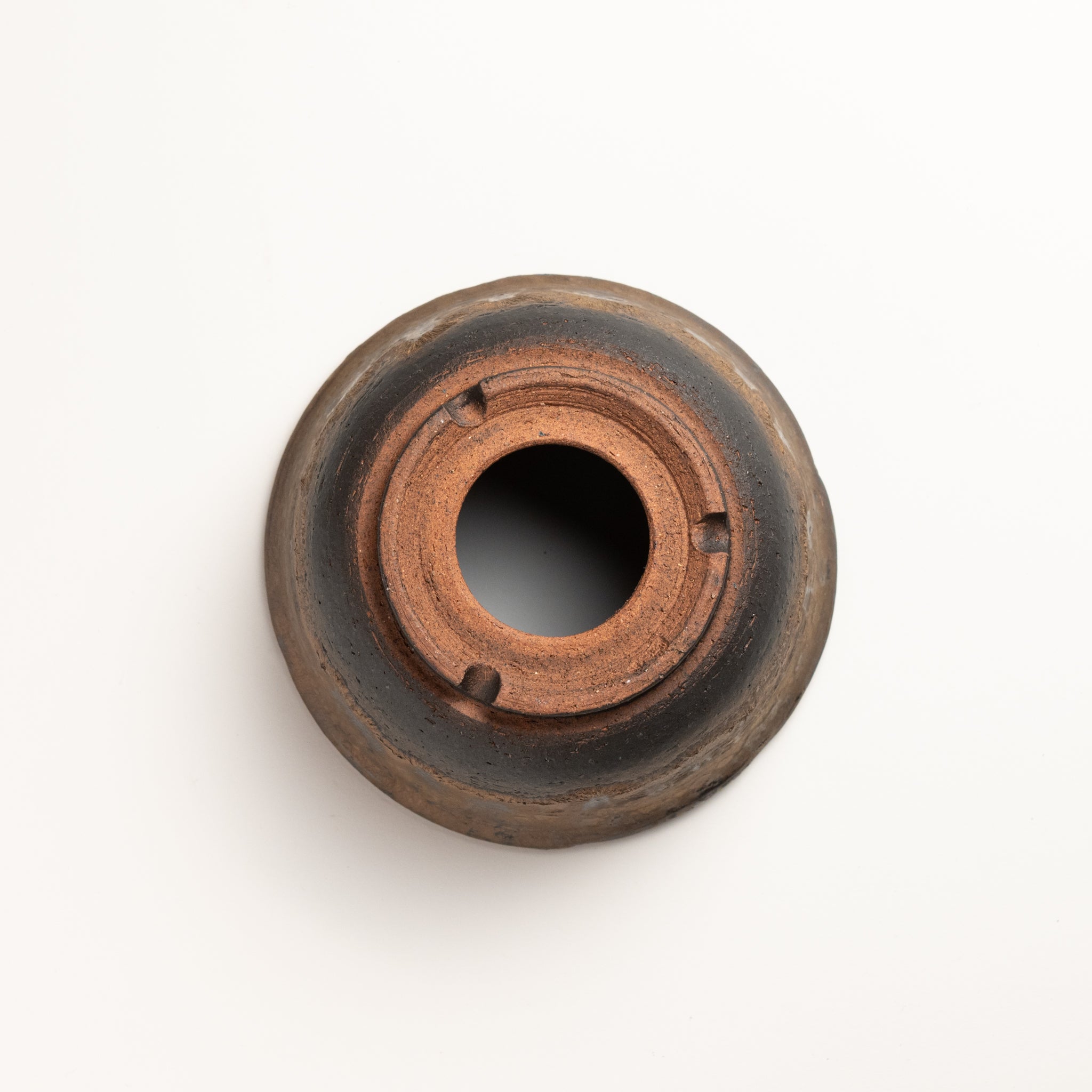 Naginowa Shigaraki Ware Gold Rust Shallow Japanese Bonsai Pot 5.5 in.