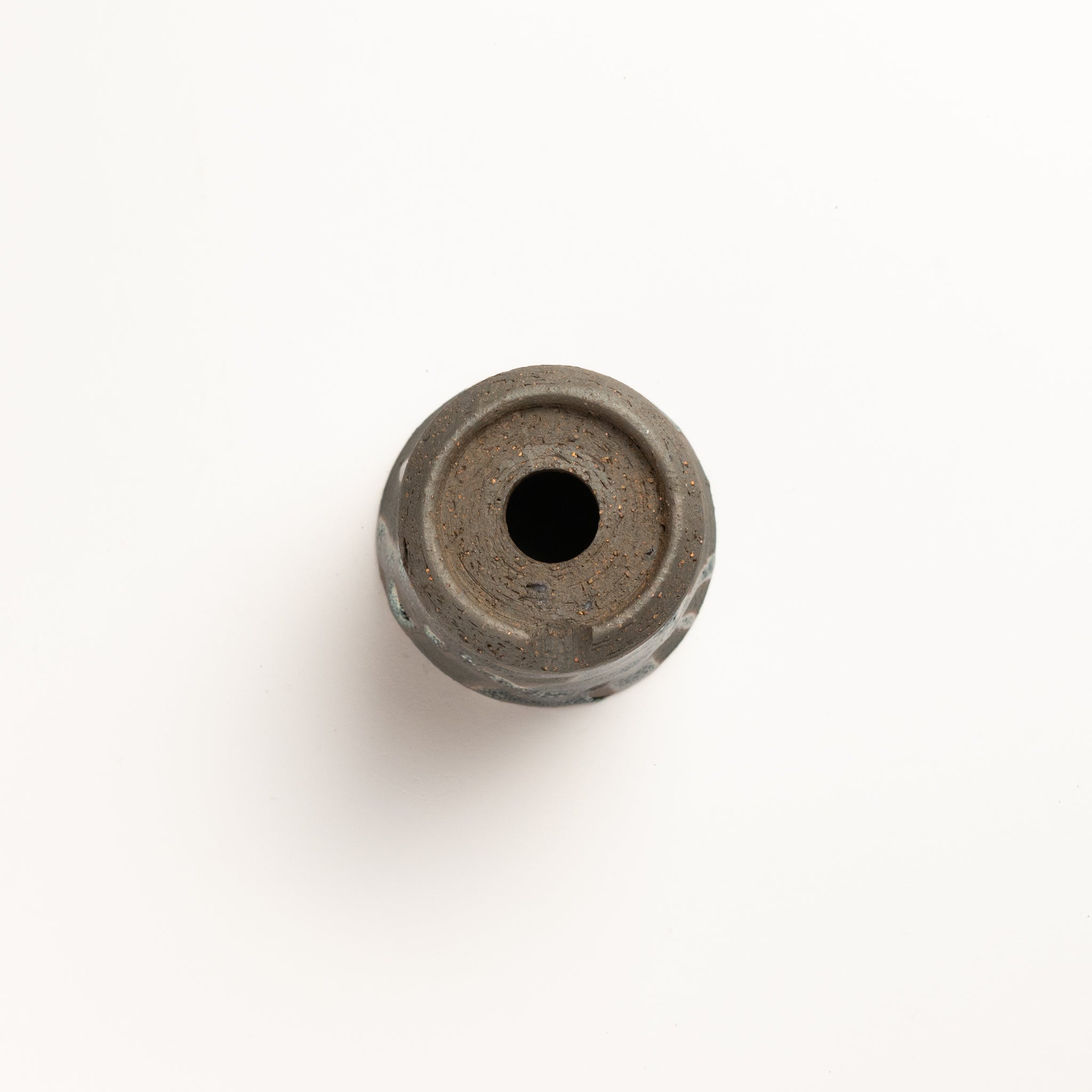 Naginowa Shigaraki Ware Iron Glaze Thin Japanese Bonsai Pot 3.1 in.