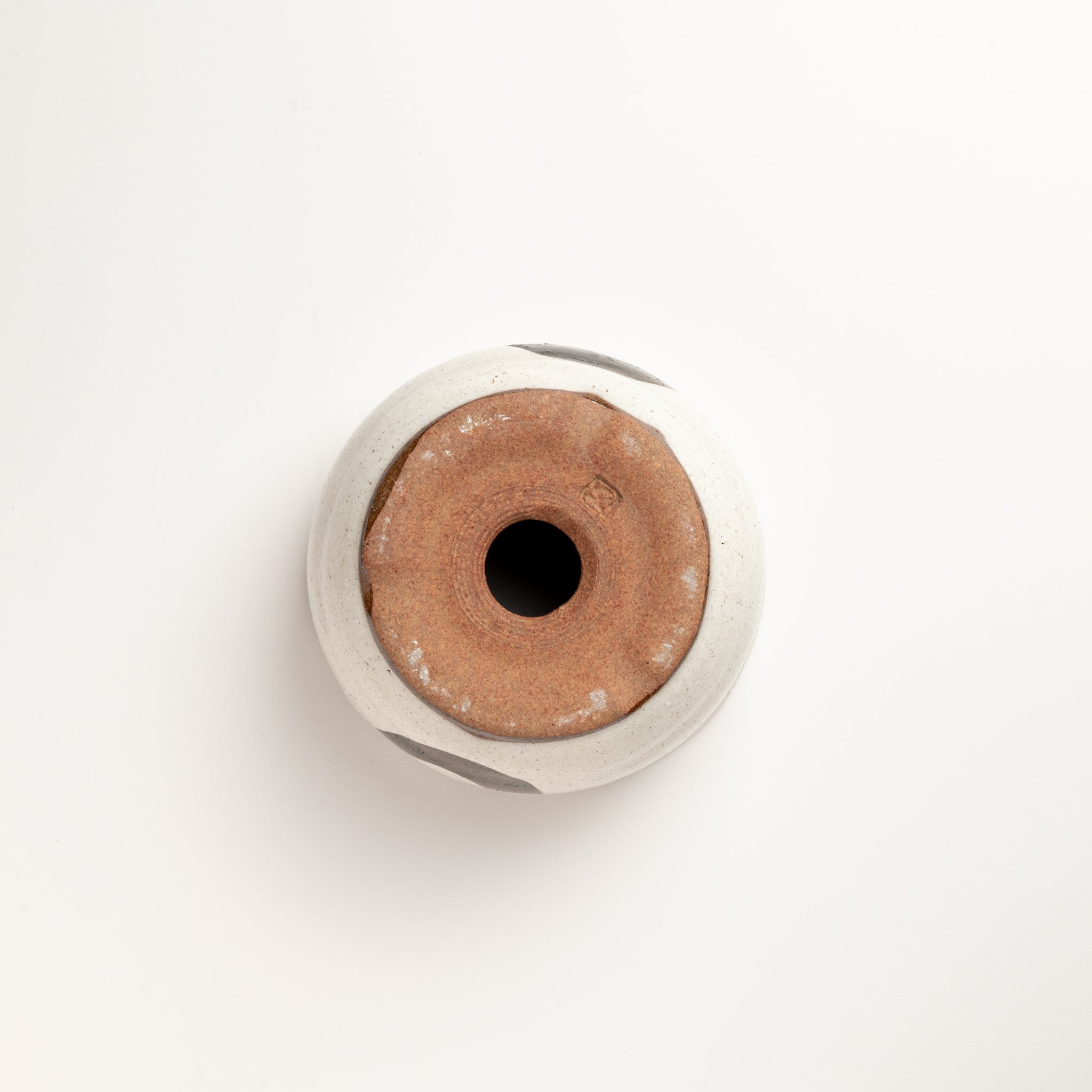 Naginowa Shigaraki Ware Medium Depth White Glaze Japanese Bonsai Pot 5.9 in.