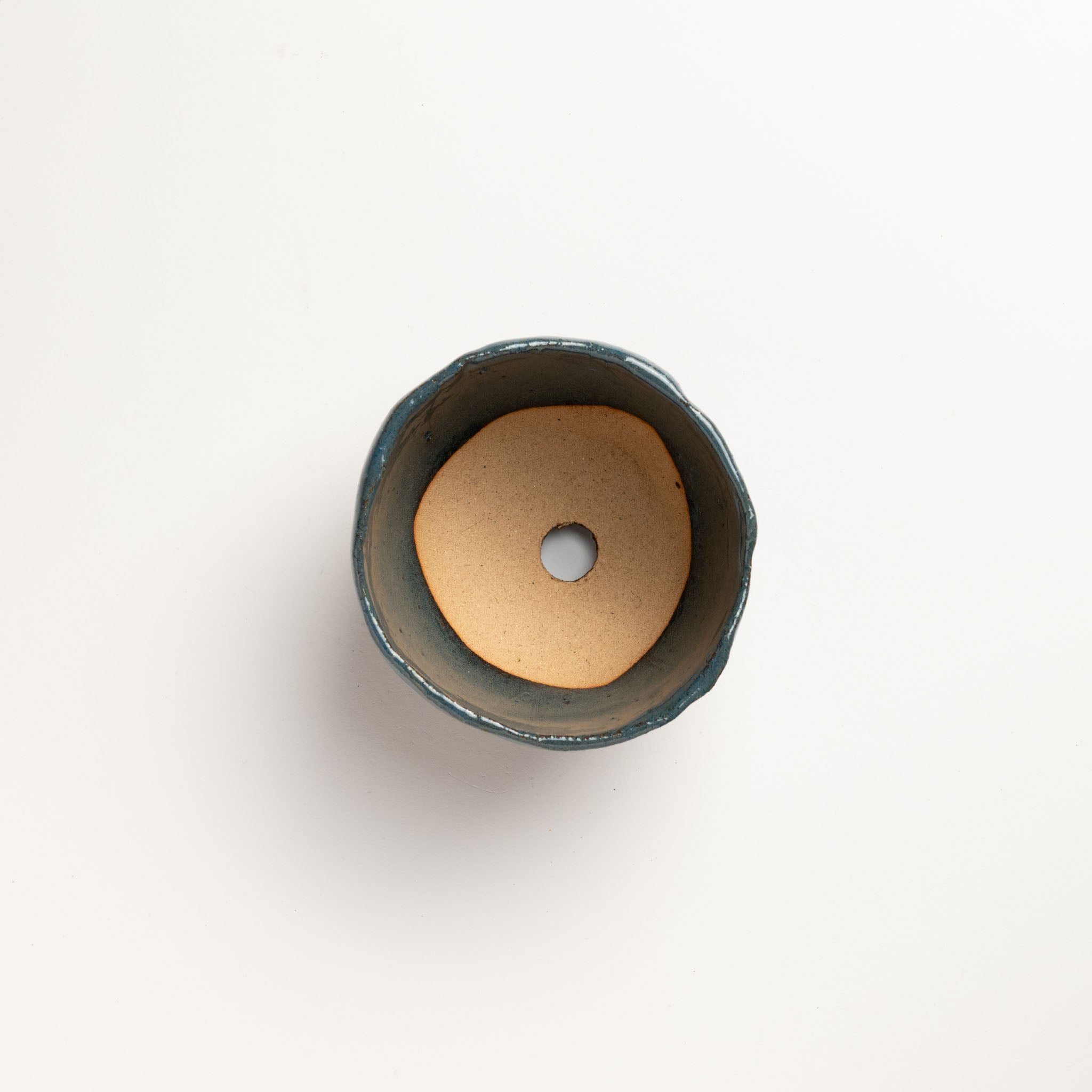 Naginowa Shigaraki Baby Triple Legged Ware Japanese Bonsai Pot 4.5 in.