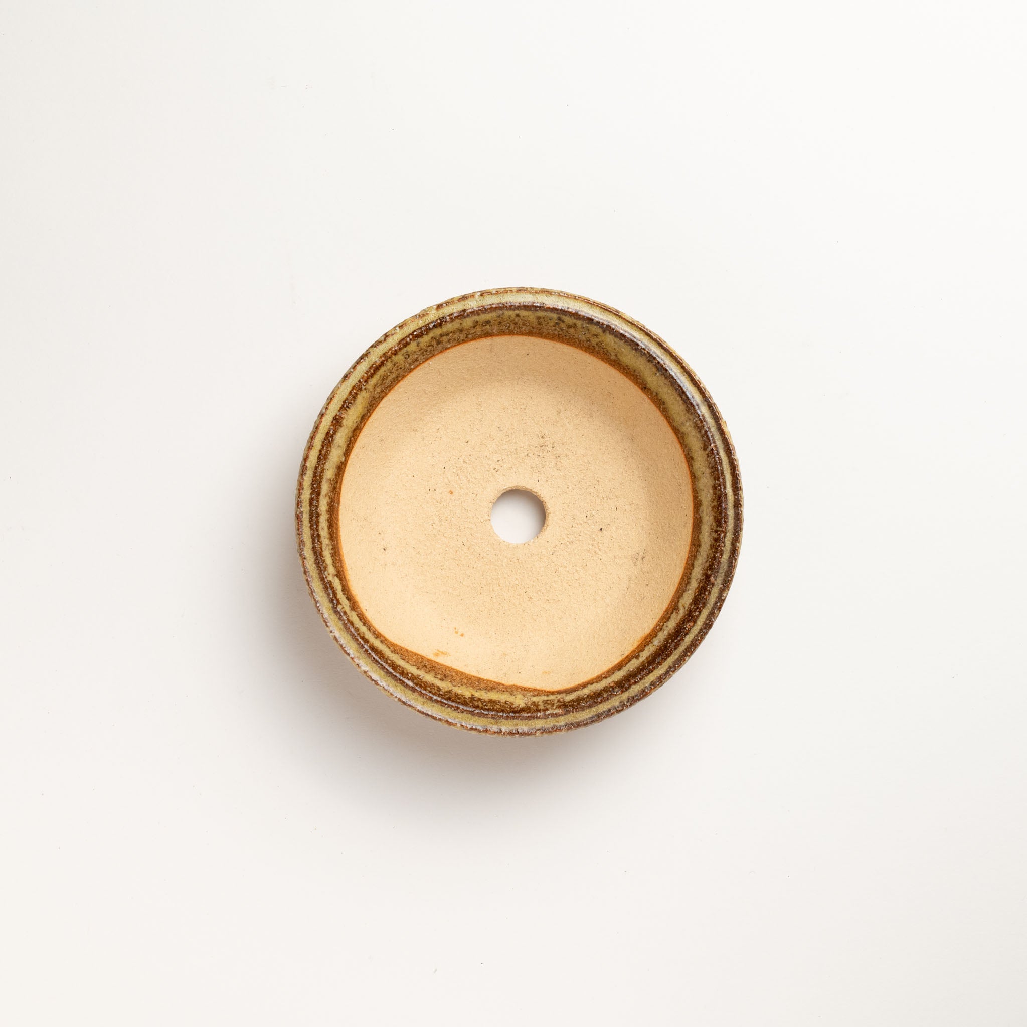 Naginowa Shigaraki Ware Curve Shaped Japanese Bonsai Pot Set of 3