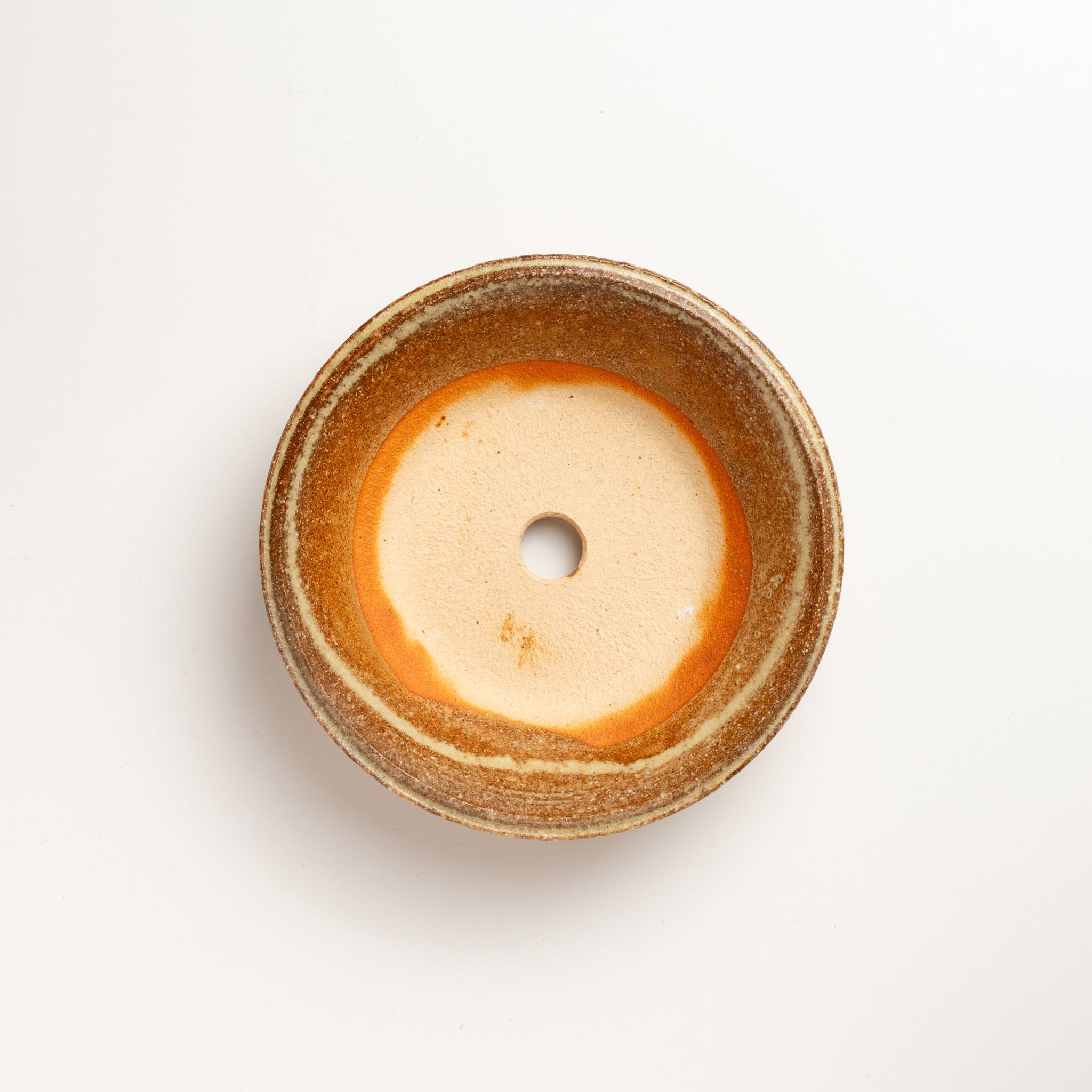 Naginowa Shigaraki Ware Curve Shaped Japanese Bonsai Pot Set of 3