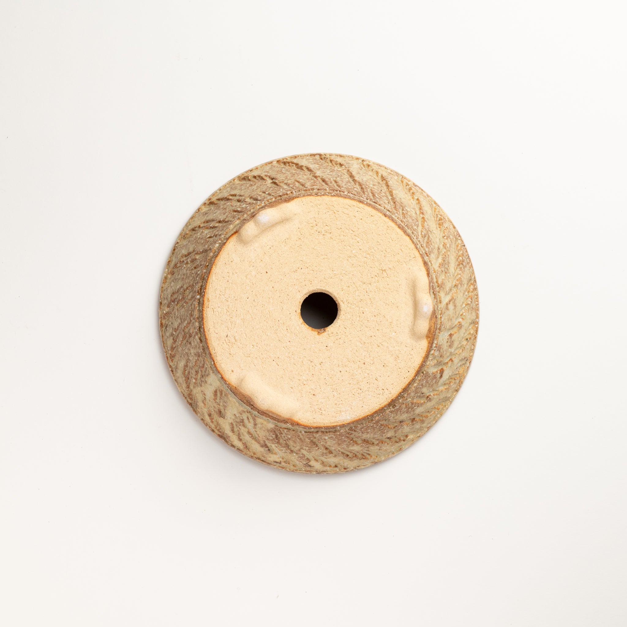 Naginowa Shigaraki Ware Curve Shaped Japanese Bonsai Pot Set of 3