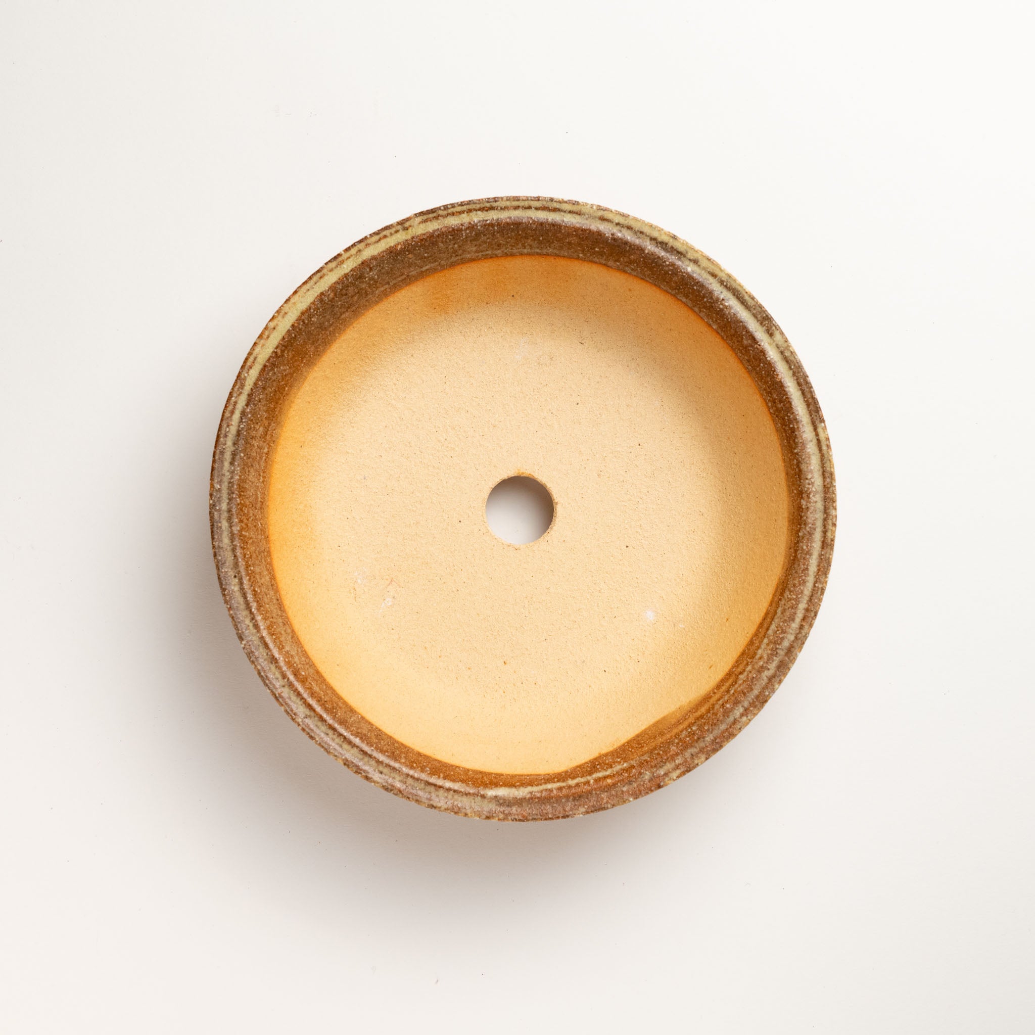 Naginowa Shigaraki Ware Curve Shaped Japanese Bonsai Pot Set of 3